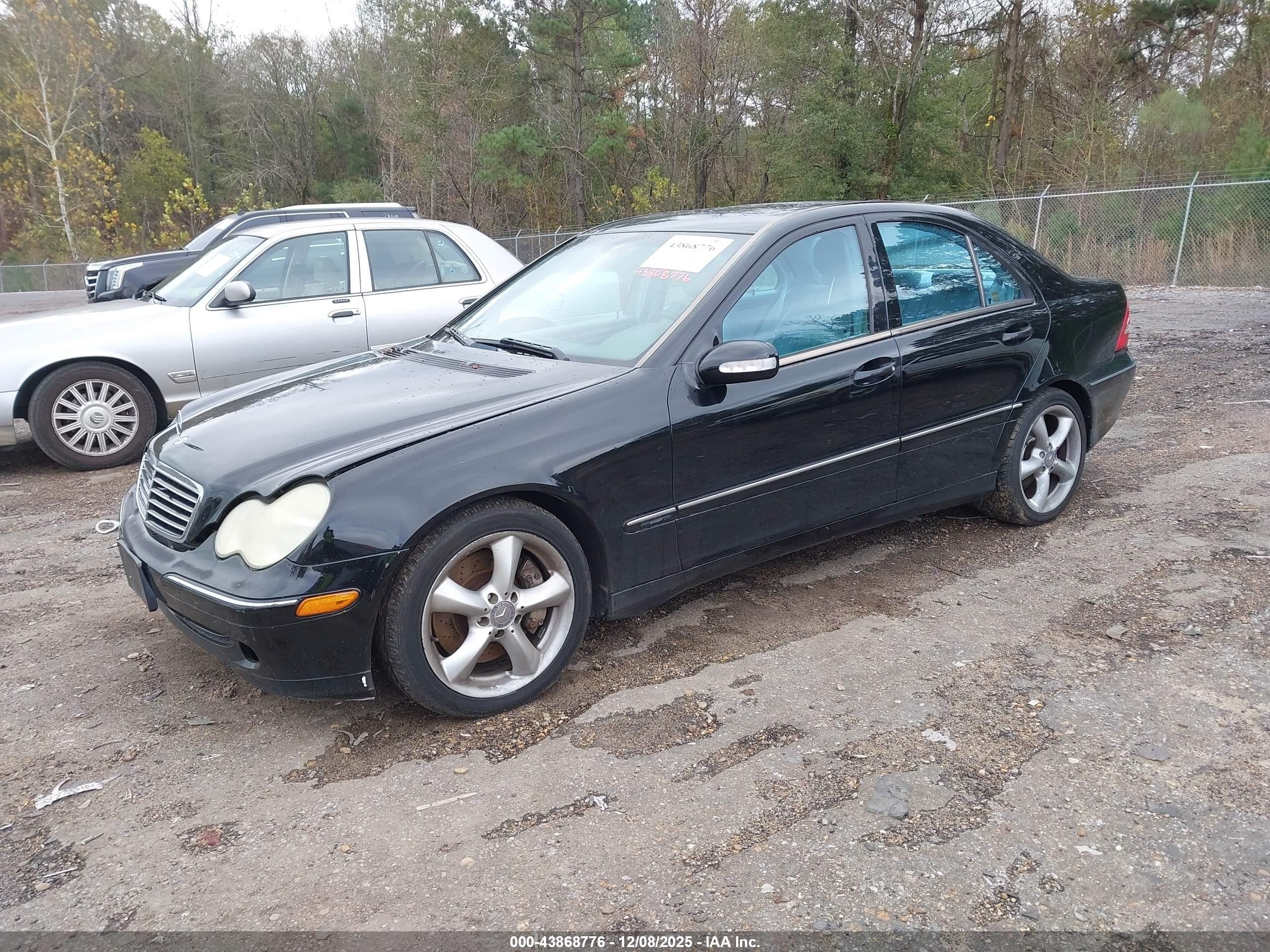 2004 Mercedes-benz C 230 Kompressor Sport/sport Black vin: WDBRF40JX4A602022