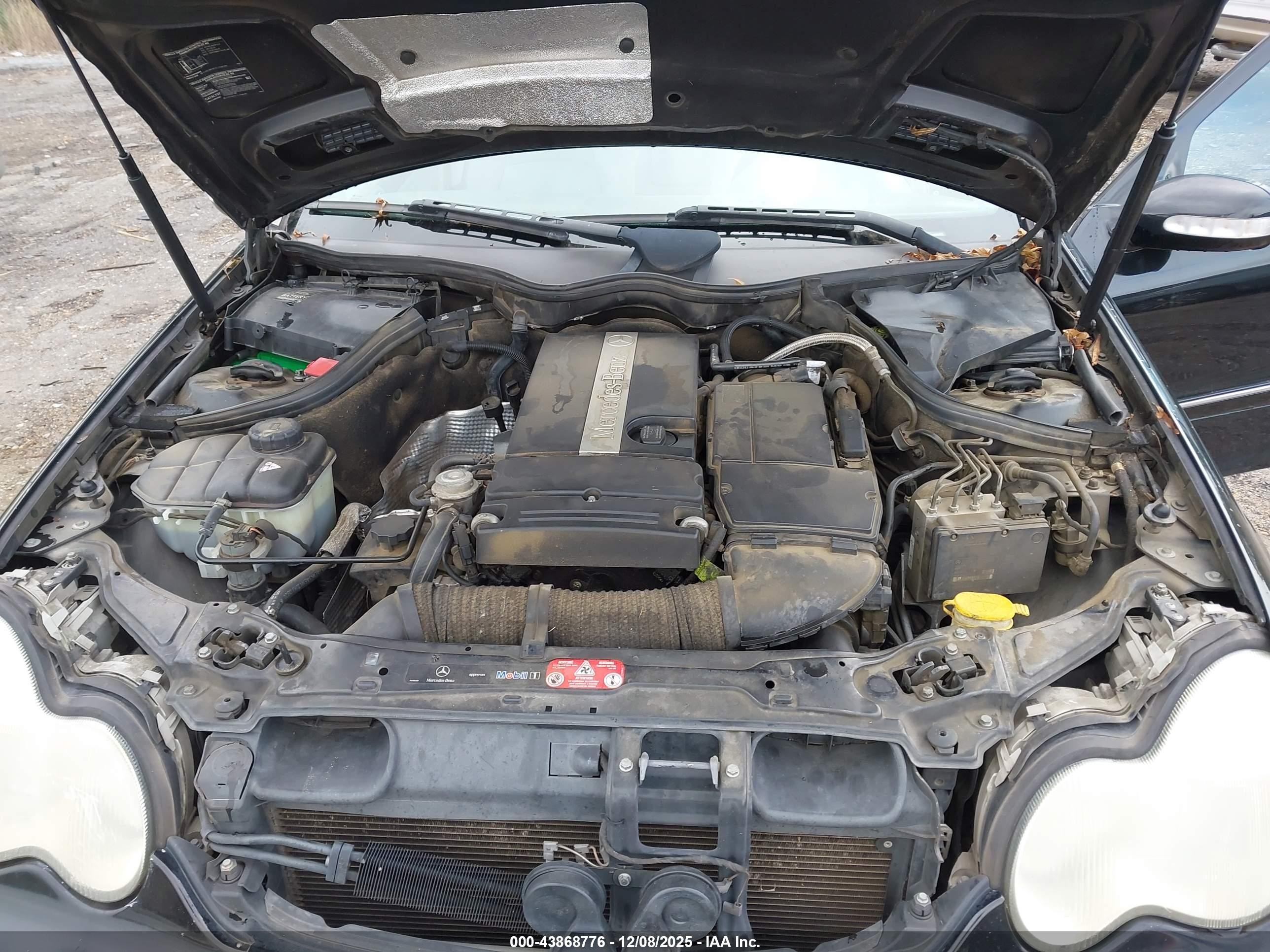 2004 Mercedes-benz C 230 Kompressor Sport/sport Black vin: WDBRF40JX4A602022