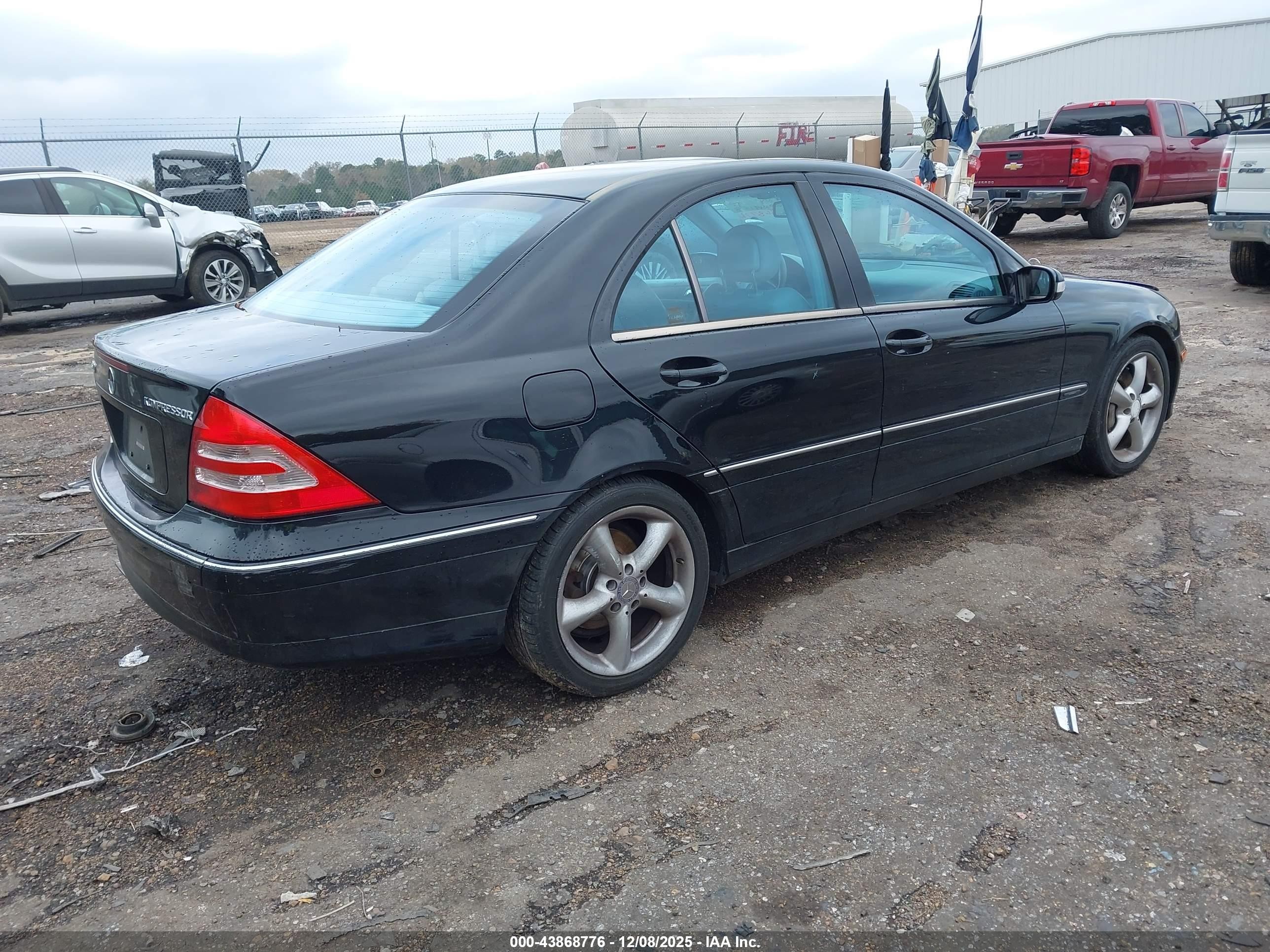 2004 Mercedes-benz C 230 Kompressor Sport/sport Black vin: WDBRF40JX4A602022