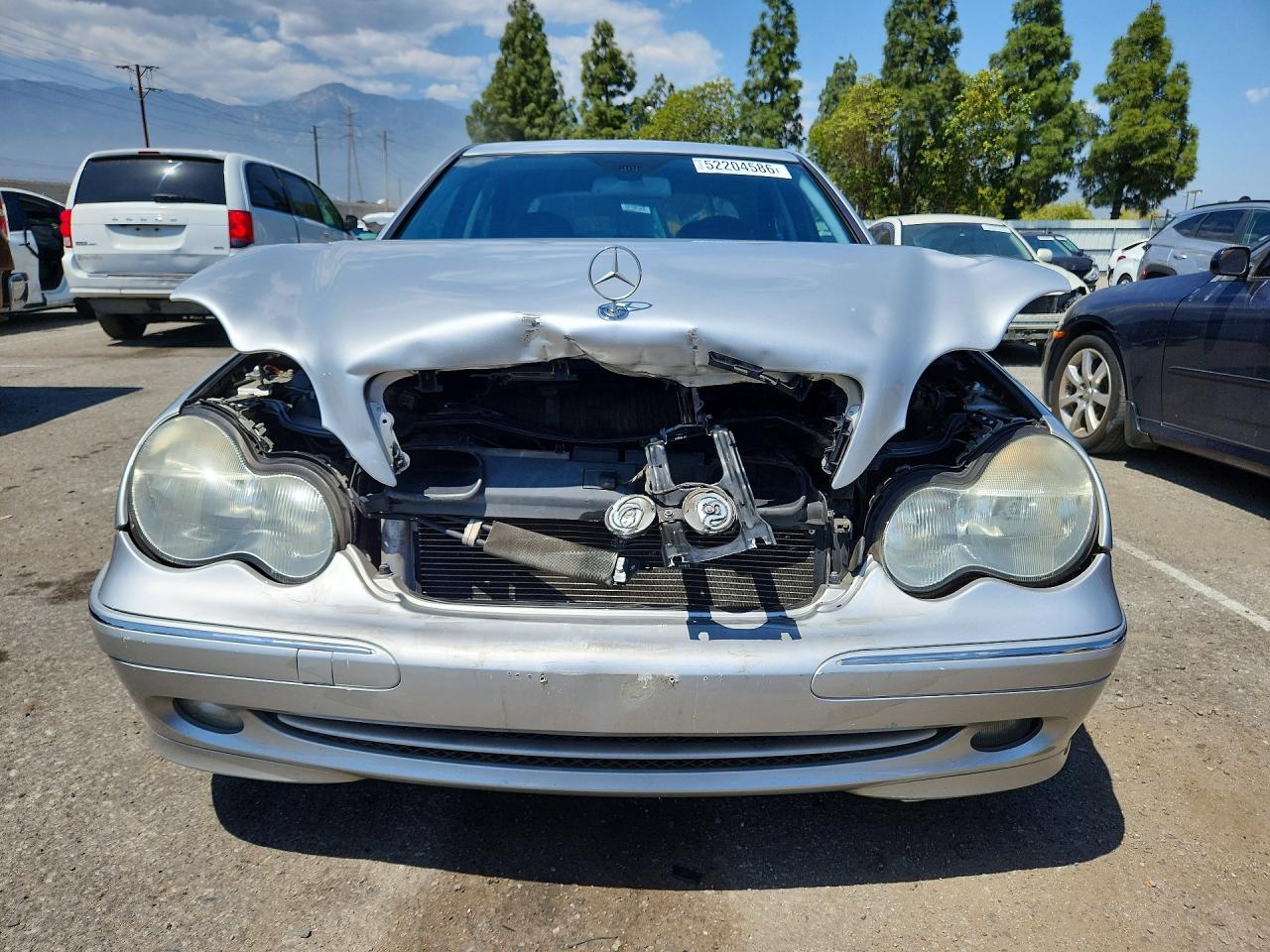 2004 Mercedes-benz C 230k Sport Sedan Silver vin: WDBRF40JX4F549745