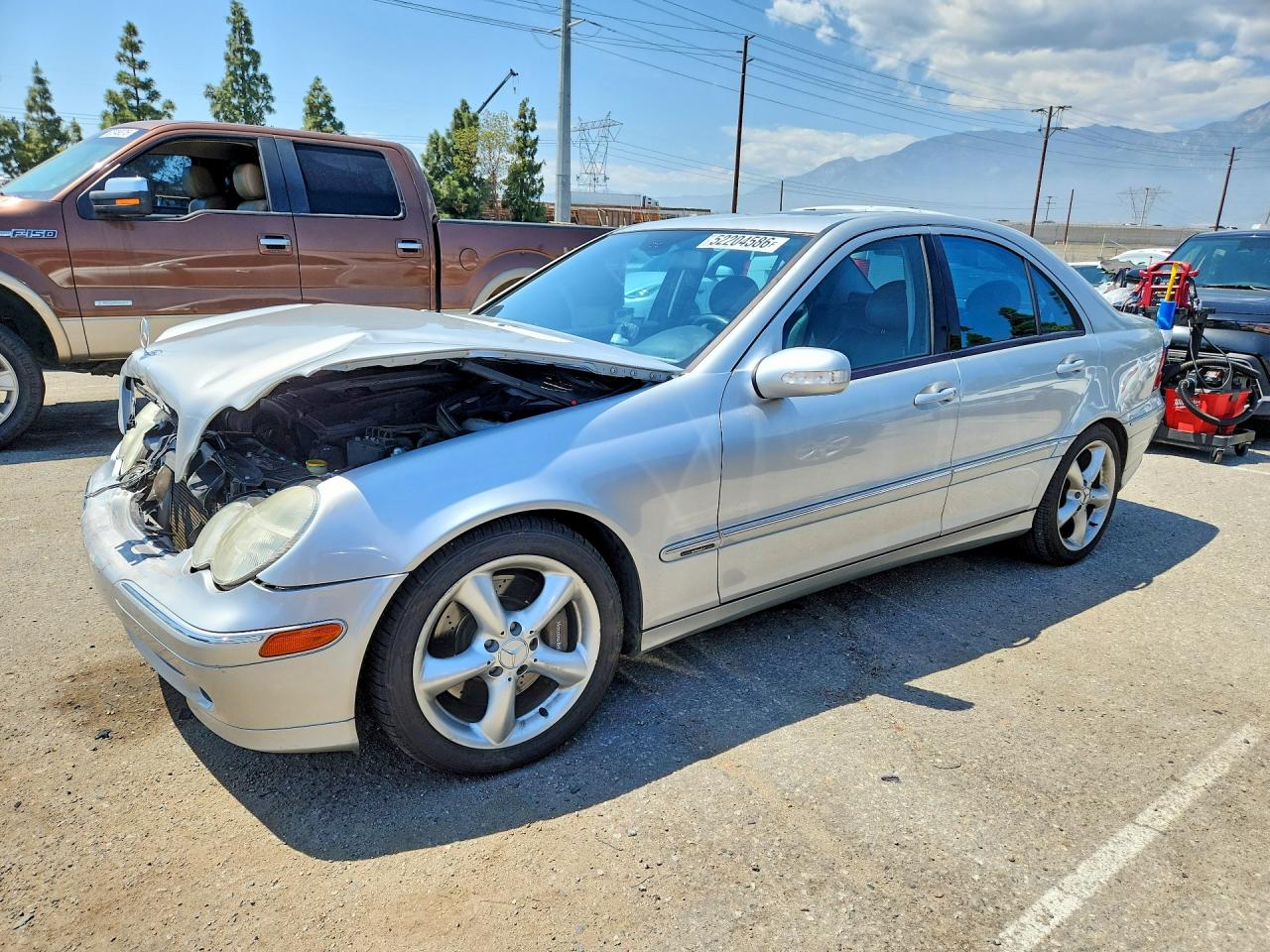 2004 Mercedes-benz C 230k Sport Sedan Silver vin: WDBRF40JX4F549745