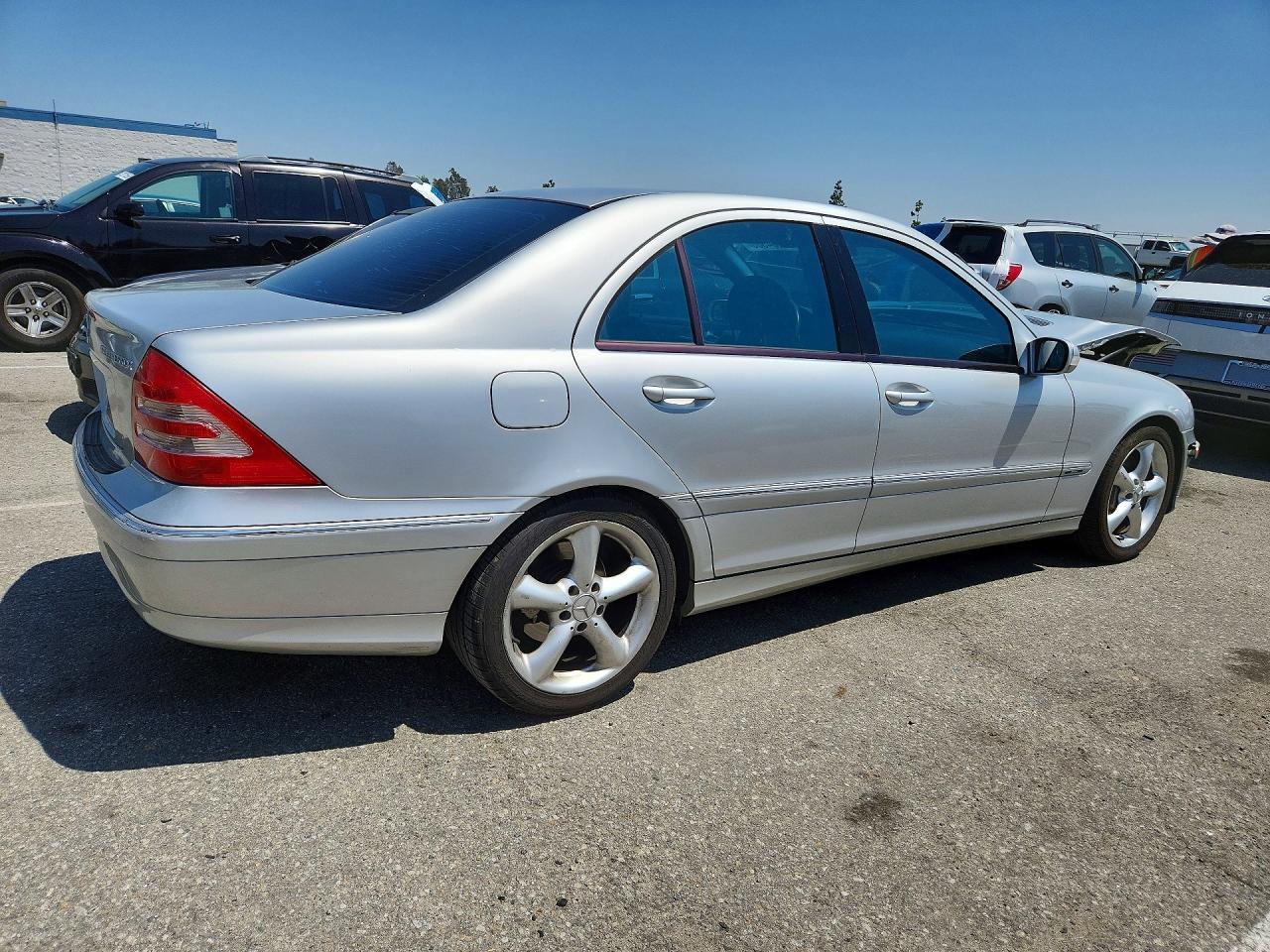 2004 Mercedes-benz C 230k Sport Sedan Silver vin: WDBRF40JX4F549745