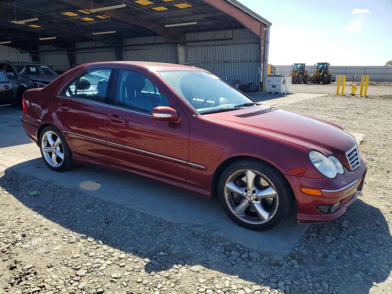 2005 Mercedes-benz C 230k Sport Sedan Burgundy vin: WDBRF40JX5F582679