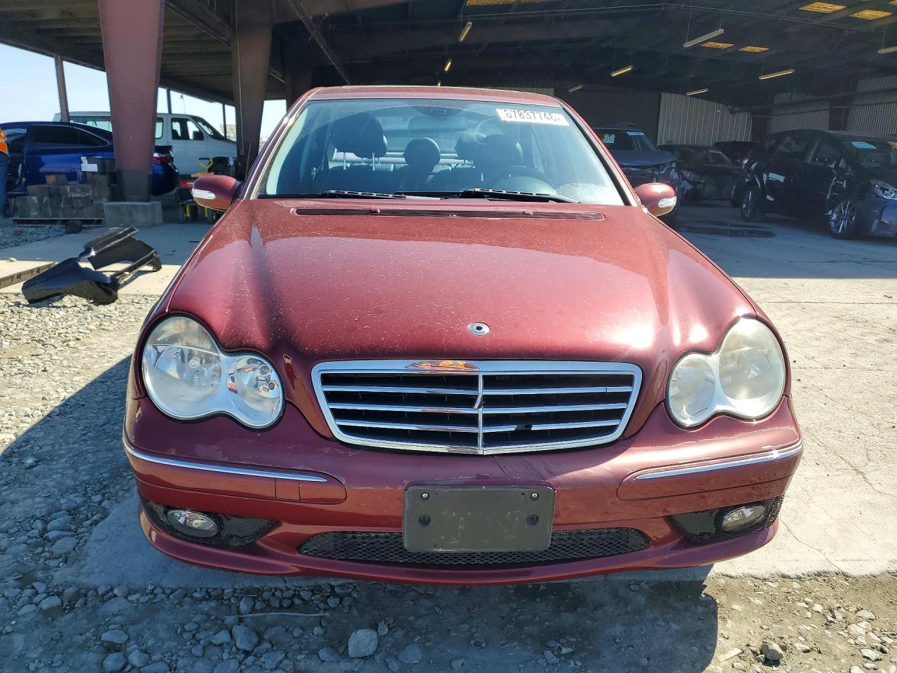 2005 Mercedes-benz C 230k Sport Sedan Burgundy vin: WDBRF40JX5F582679