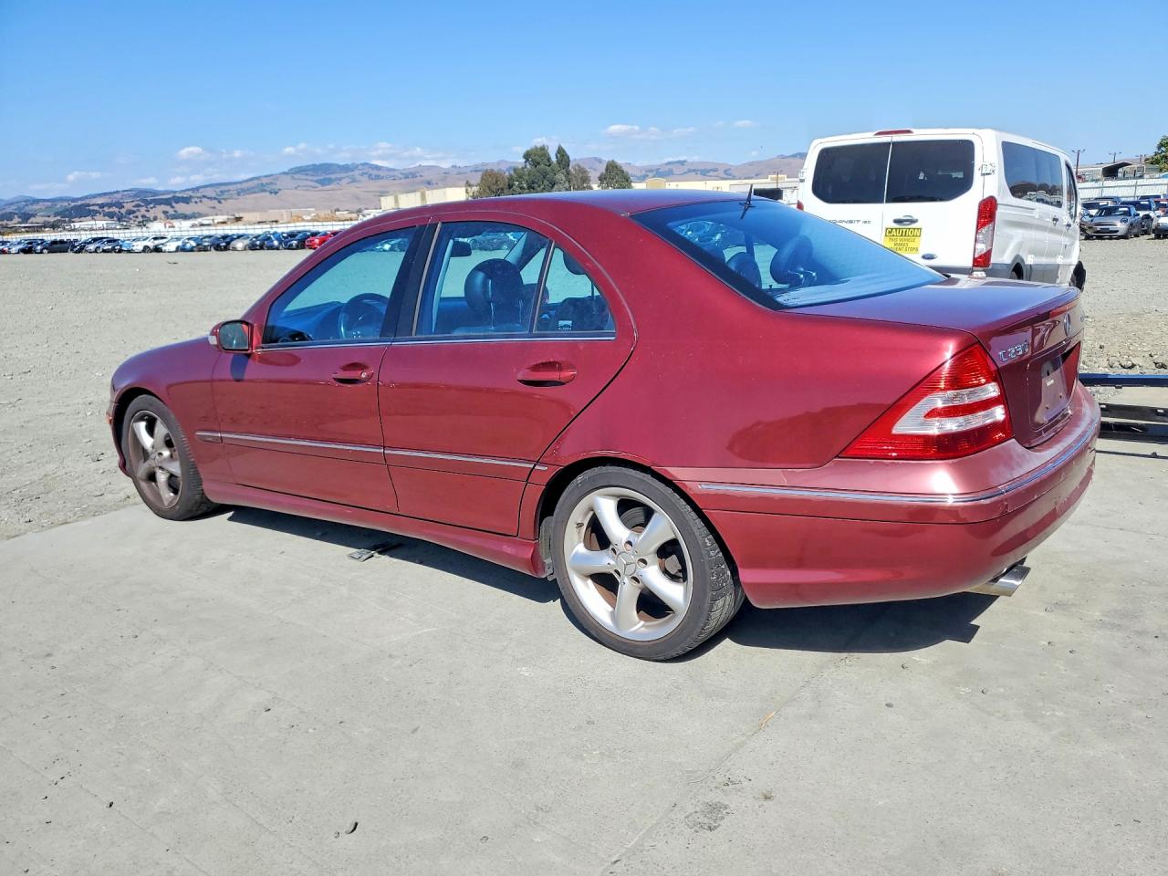 2005 Mercedes-benz C 230k Sport Sedan Burgundy vin: WDBRF40JX5F582679