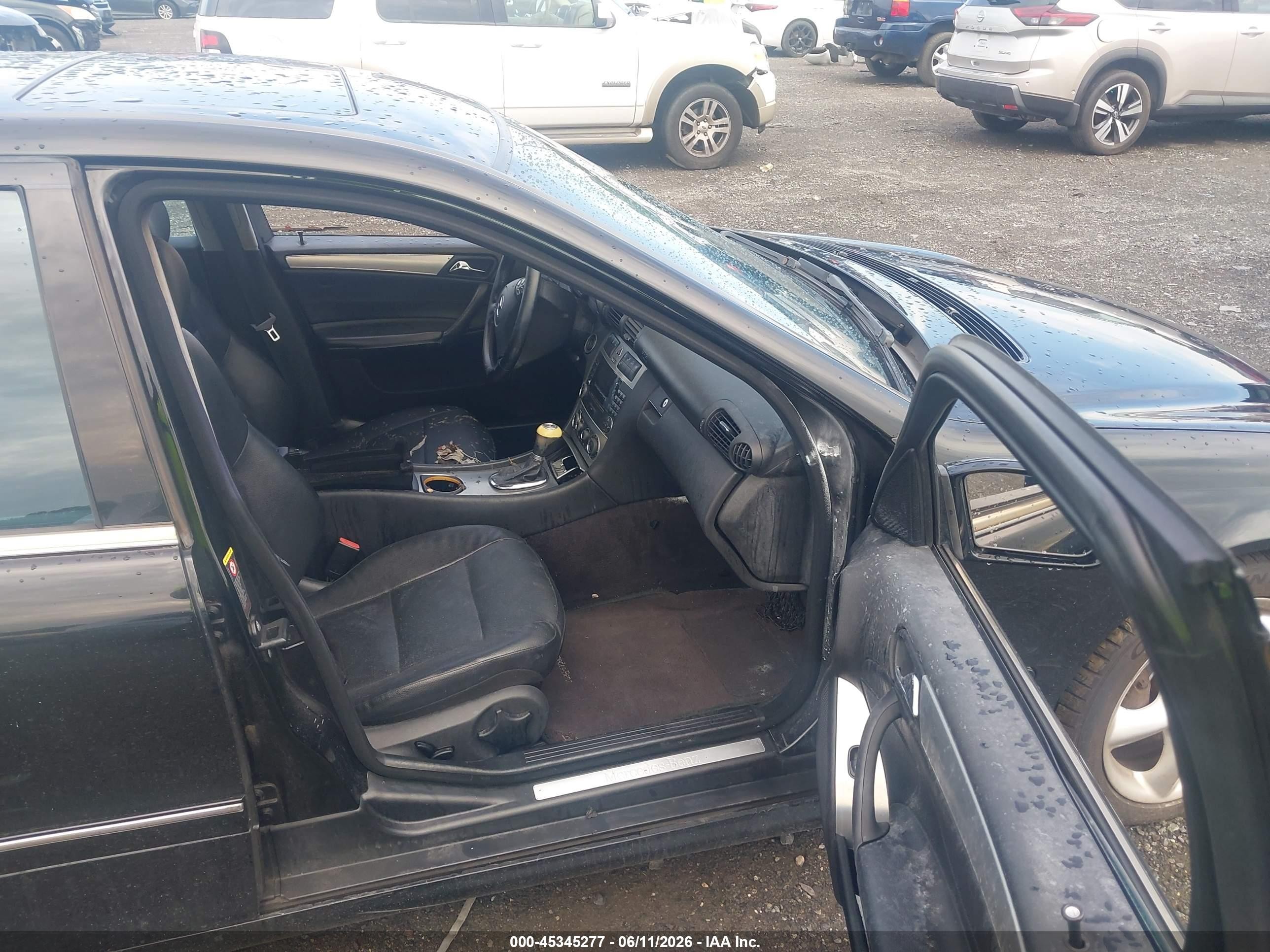 2005 Mercedes-benz C 230 Kompressor Sport Black vin: WDBRF40JX5F616412