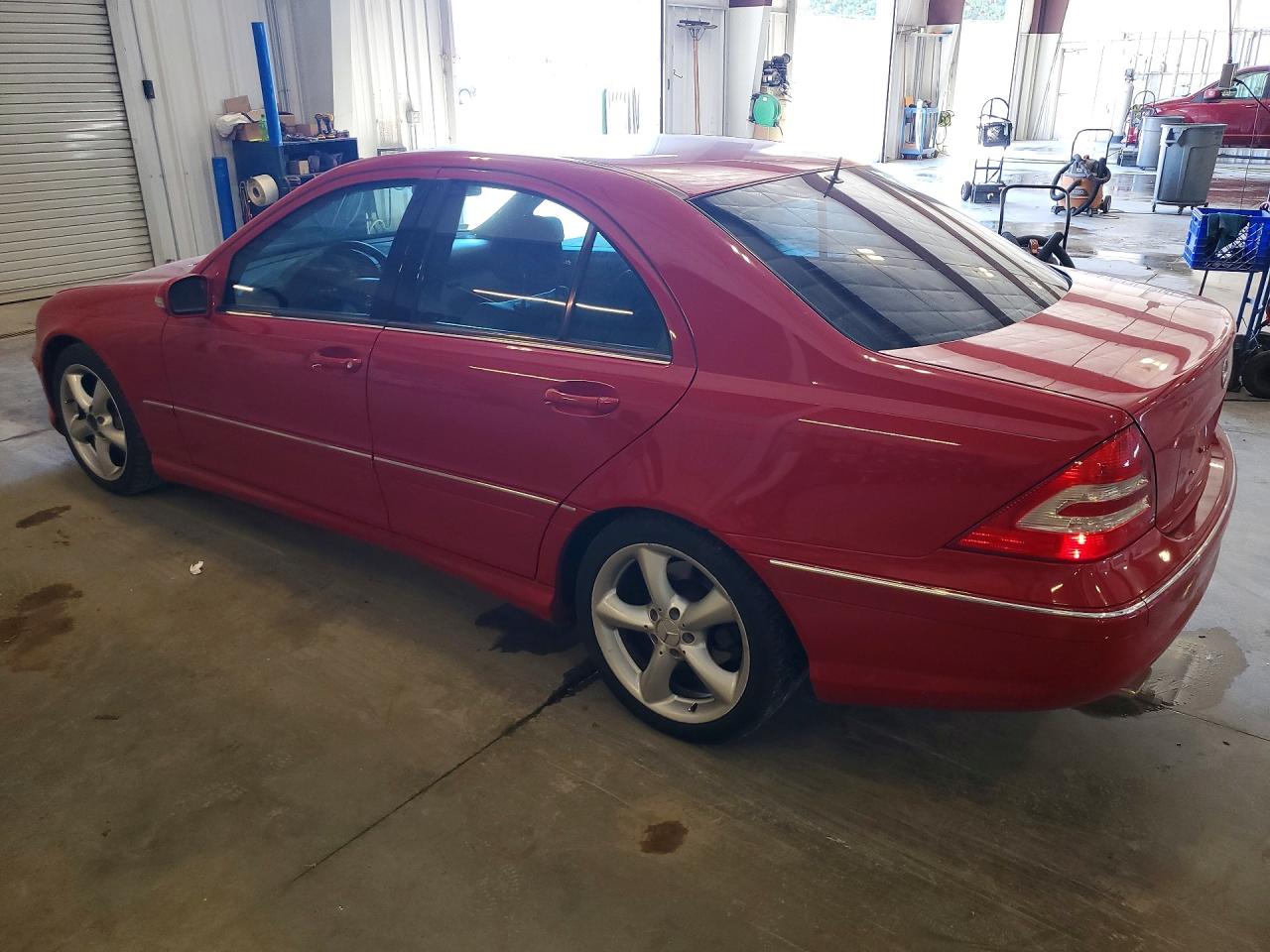 2005 Mercedes-benz C 230k Sport Sedan Red vin: WDBRF40JX5F716543
