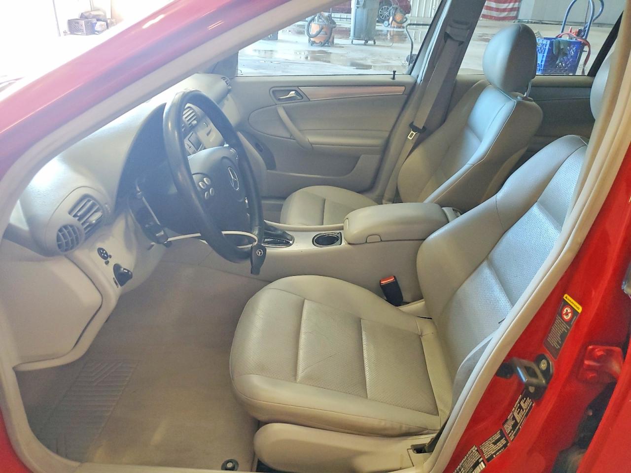 2005 Mercedes-benz C 230k Sport Sedan Red vin: WDBRF40JX5F716543