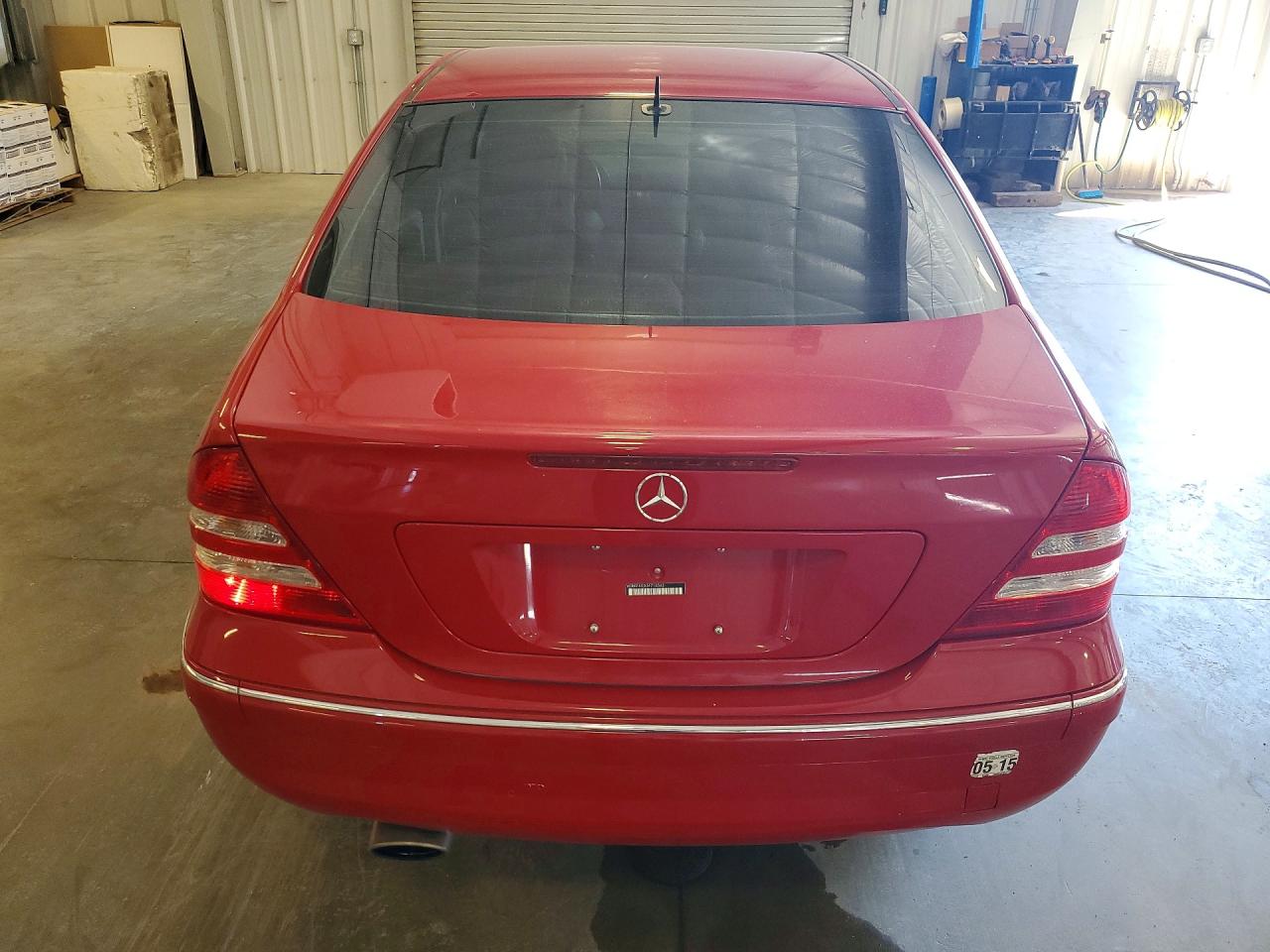 2005 Mercedes-benz C 230k Sport Sedan Red vin: WDBRF40JX5F716543