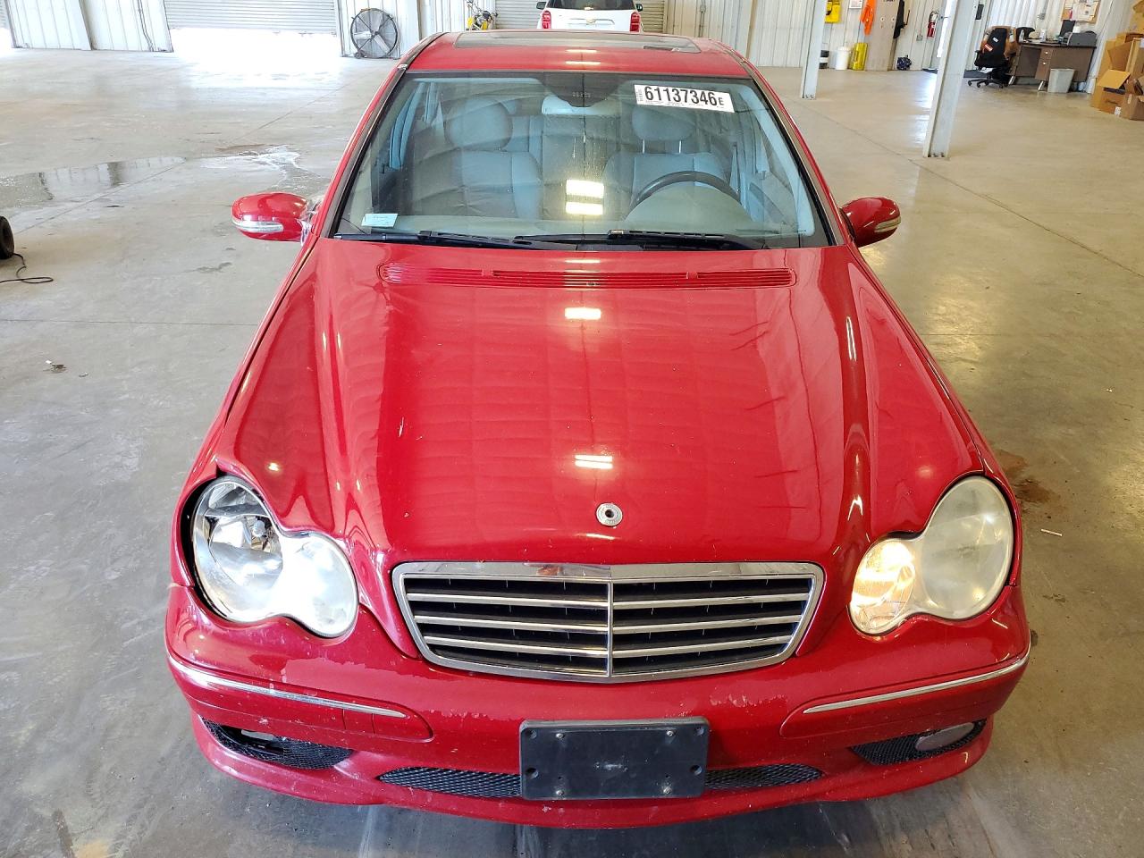 2005 Mercedes-benz C 230k Sport Sedan Red vin: WDBRF40JX5F716543
