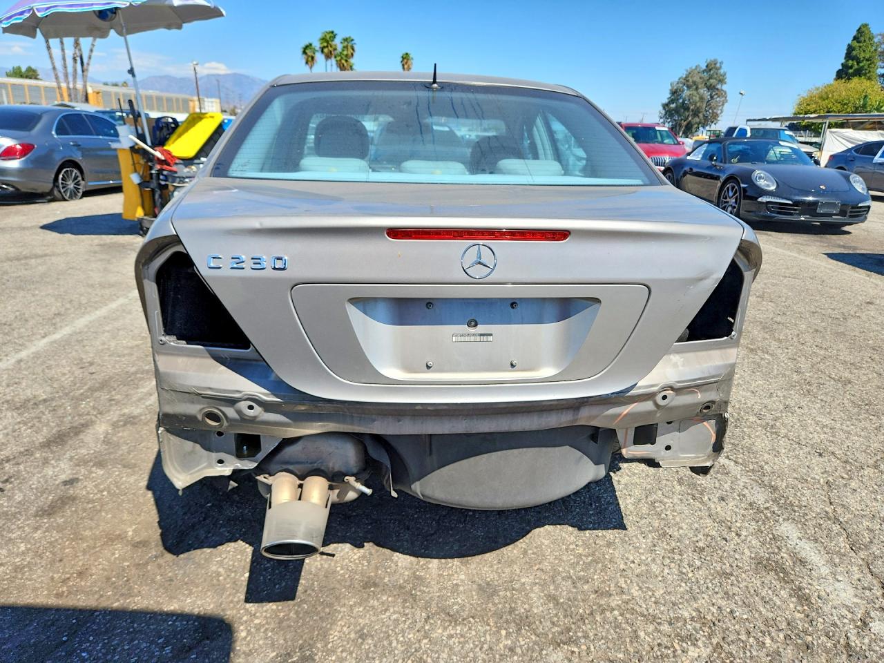 2006 Mercedes-benz C 230 Gray vin: WDBRF52H06A836303