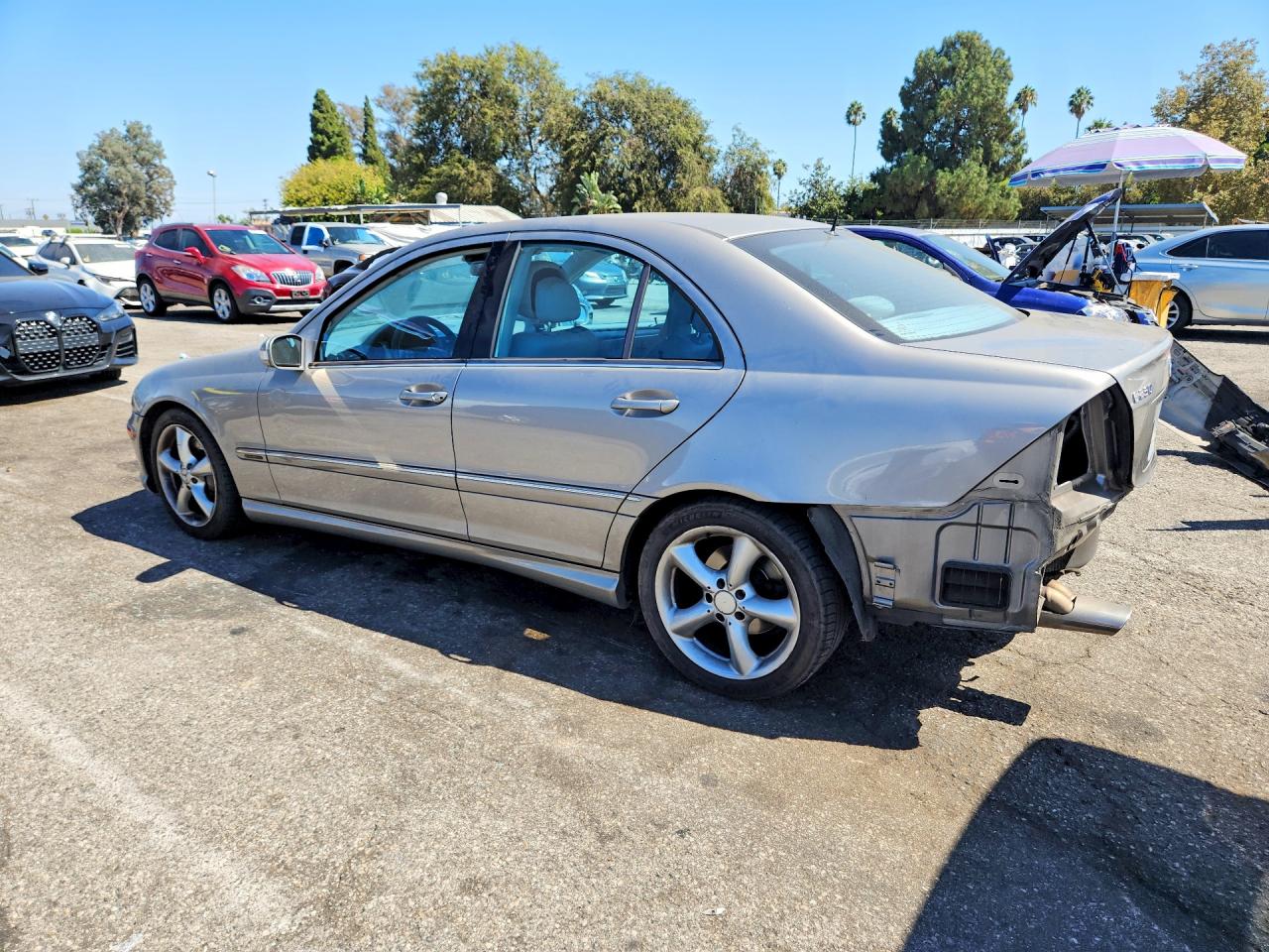 2006 Mercedes-benz C 230 Gray vin: WDBRF52H06A836303