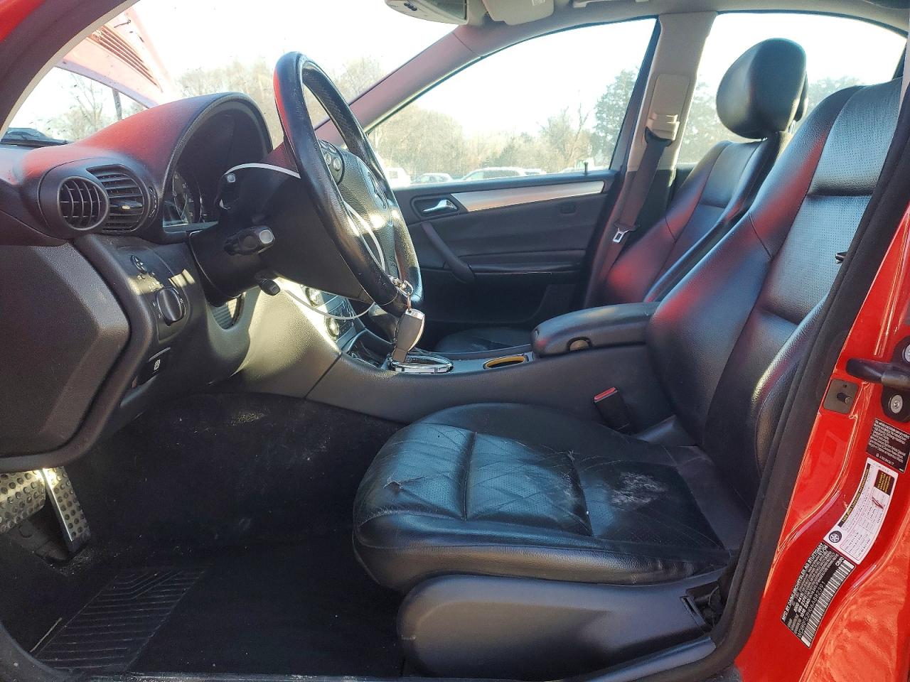 2006 Mercedes-benz C 230 Red vin: WDBRF52H06A882391