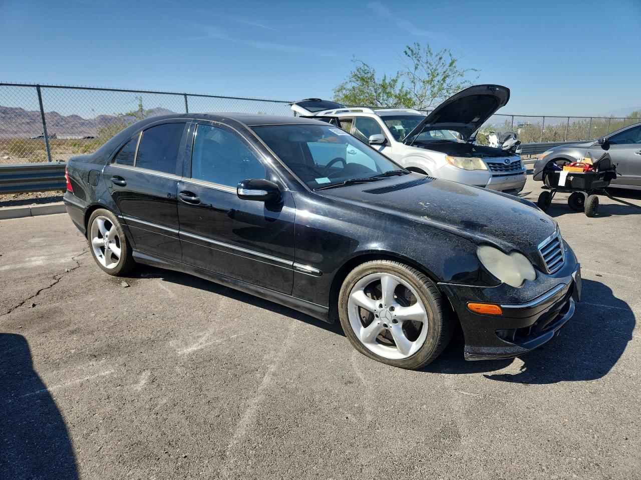 2006 Mercedes-benz C 230 Черный vin: WDBRF52H06A890913