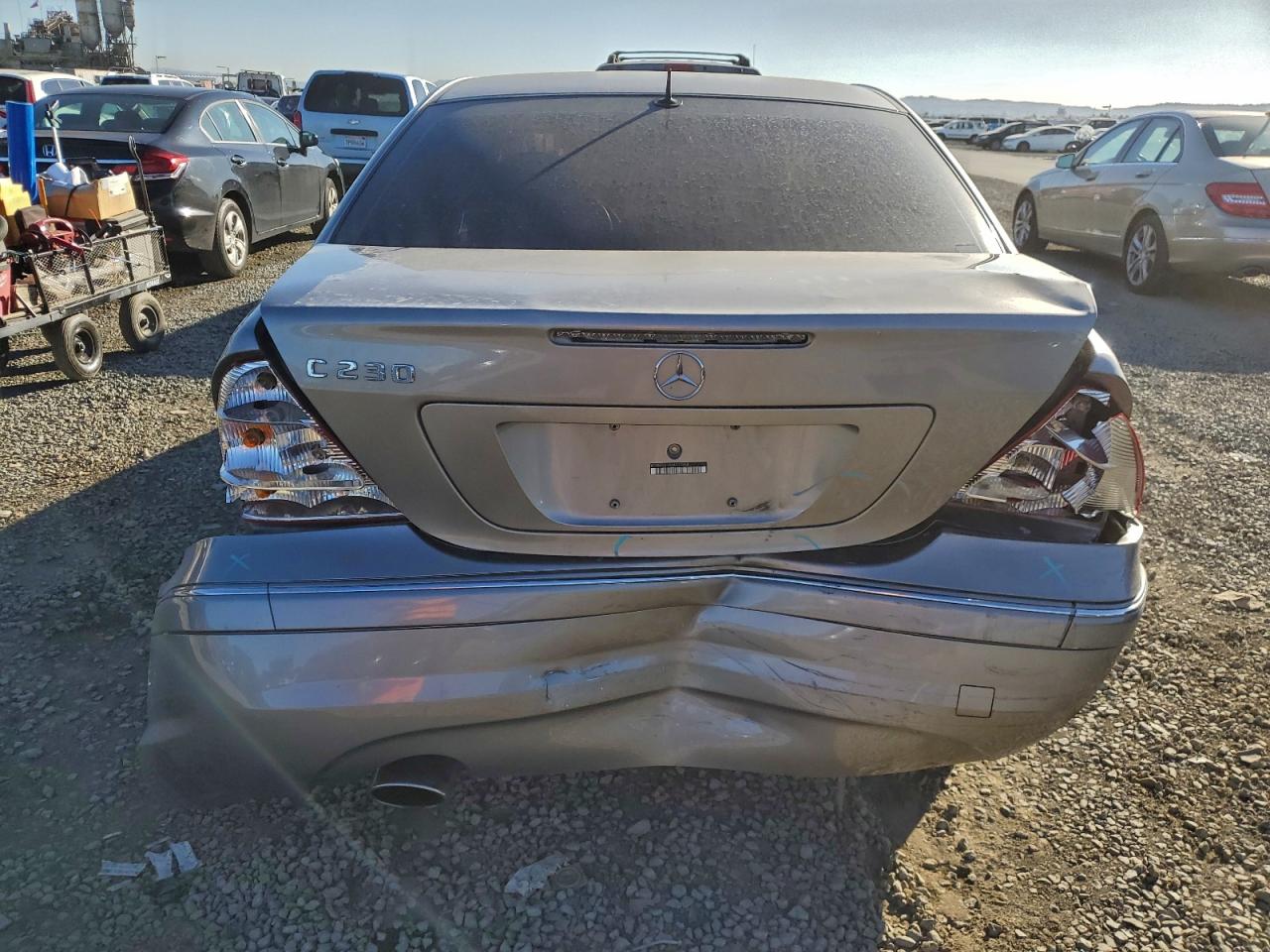2006 Mercedes-benz C 230 Gray vin: WDBRF52H06A917334