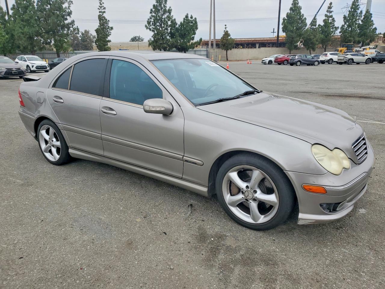 2006 Mercedes-benz C-class C230 Silver vin: WDBRF52H06F755885