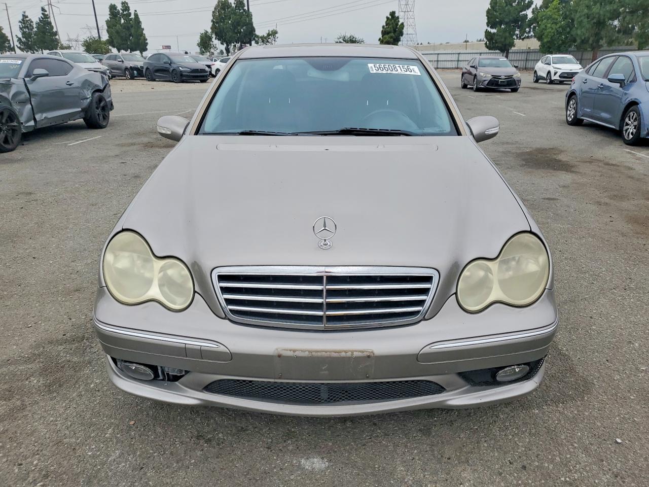 2006 Mercedes-benz C-class C230 Silver vin: WDBRF52H06F755885