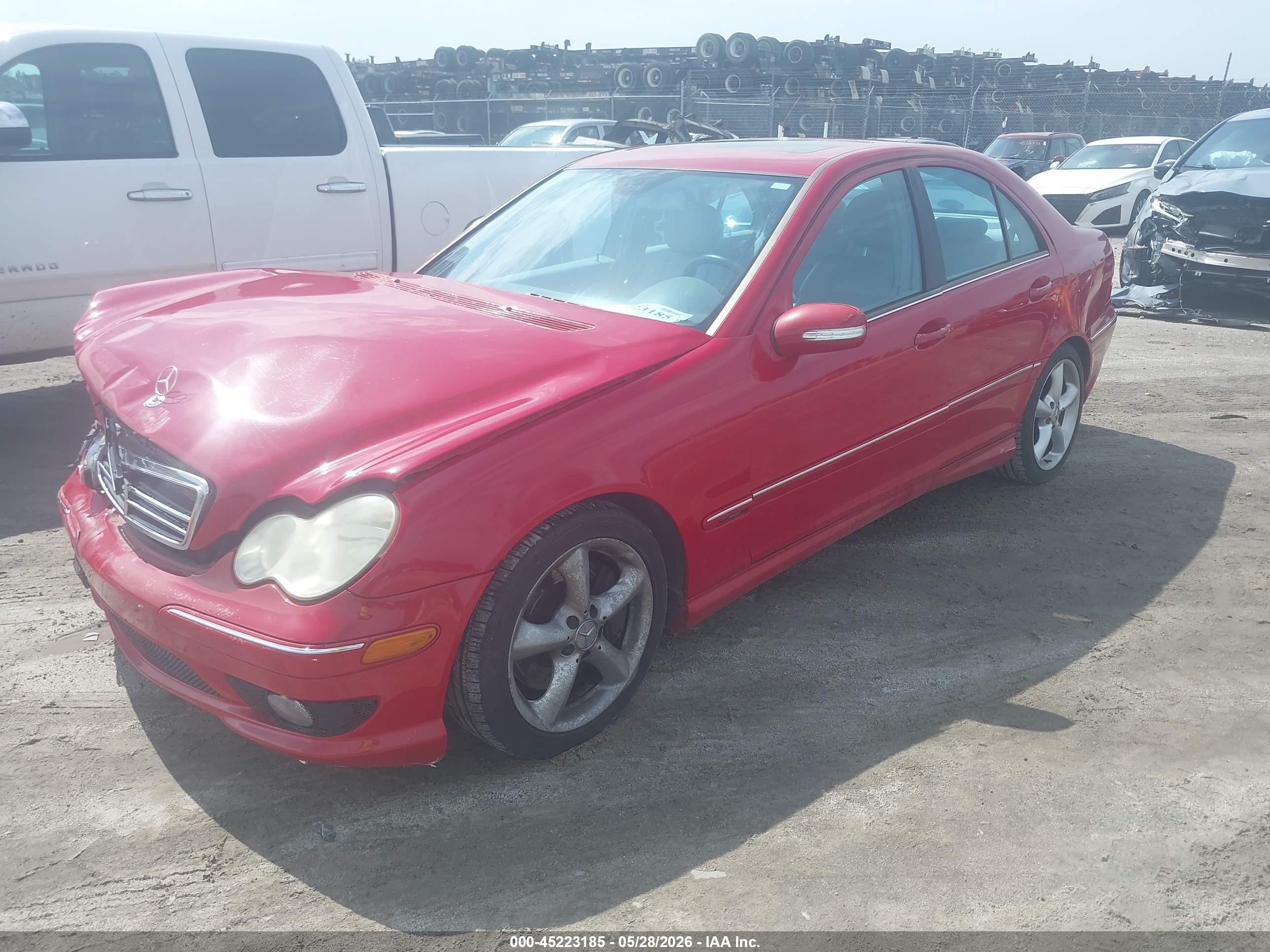 2006 Mercedes-benz C-class Sport Red vin: WDBRF52H06F757006