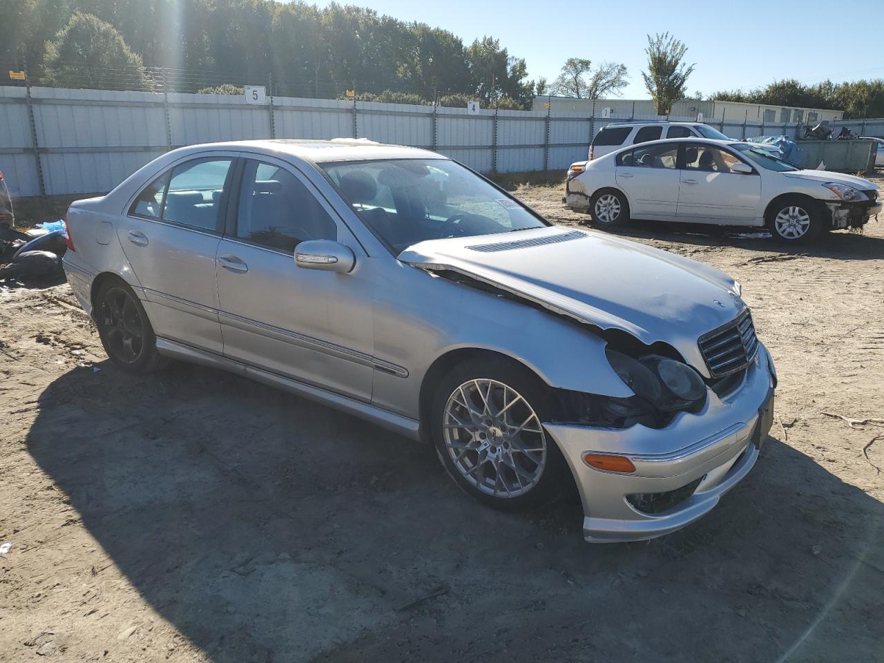 2006 Mercedes-benz C 230 Silver vin: WDBRF52H06F763209