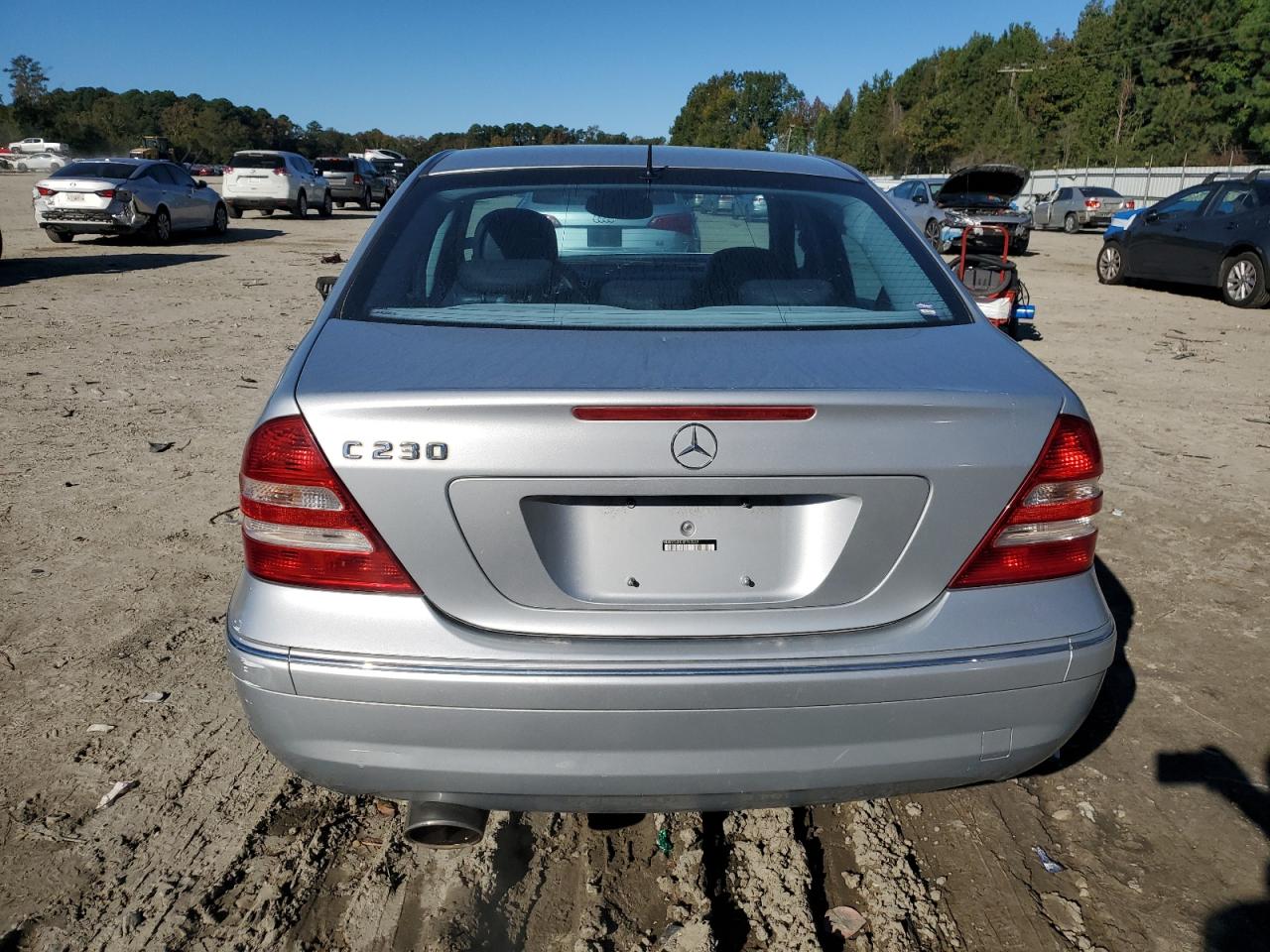 2006 Mercedes-benz C 230 Silver vin: WDBRF52H06F763209