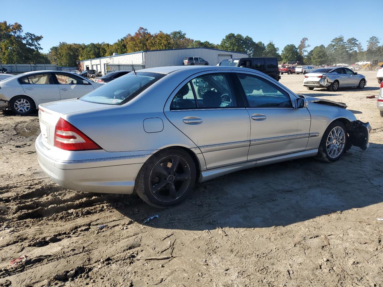 2006 Mercedes-benz C 230 Silver vin: WDBRF52H06F763209