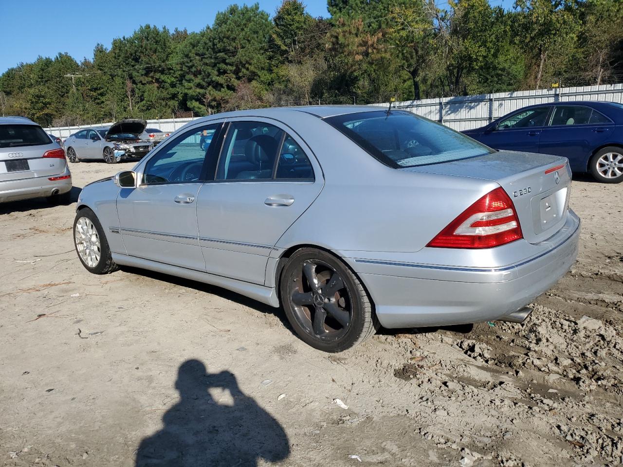 2006 Mercedes-benz C 230 Silver vin: WDBRF52H06F763209