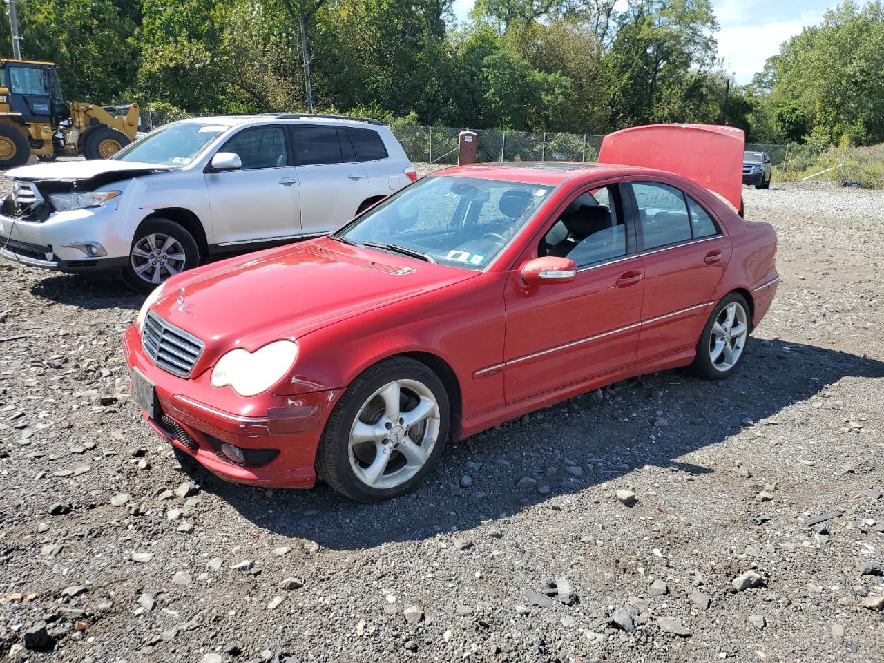2006 Mercedes-benz C 230 Red vin: WDBRF52H06F769186