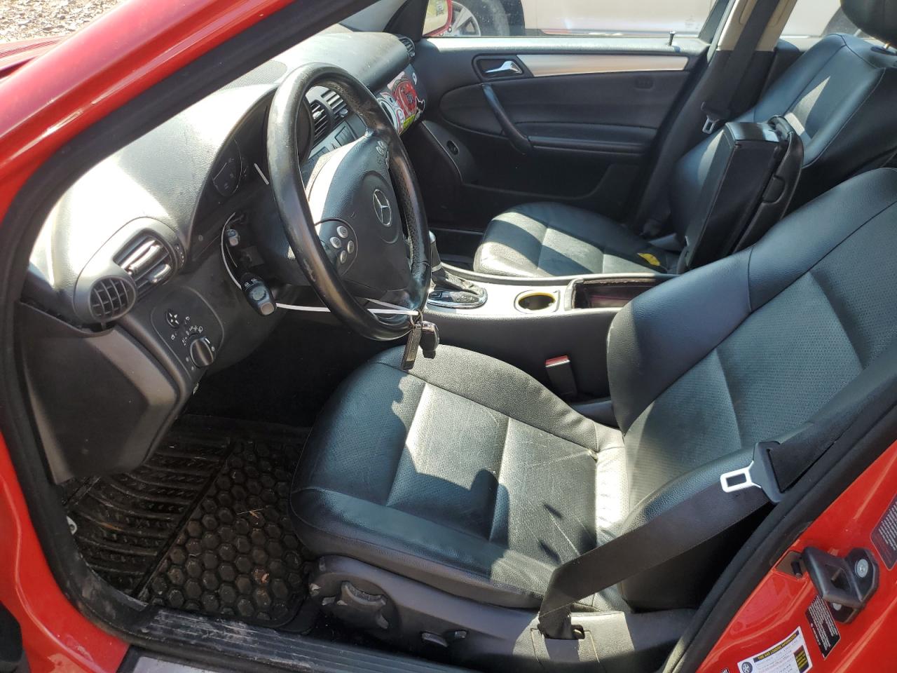 2006 Mercedes-benz C 230 Red vin: WDBRF52H06F769186