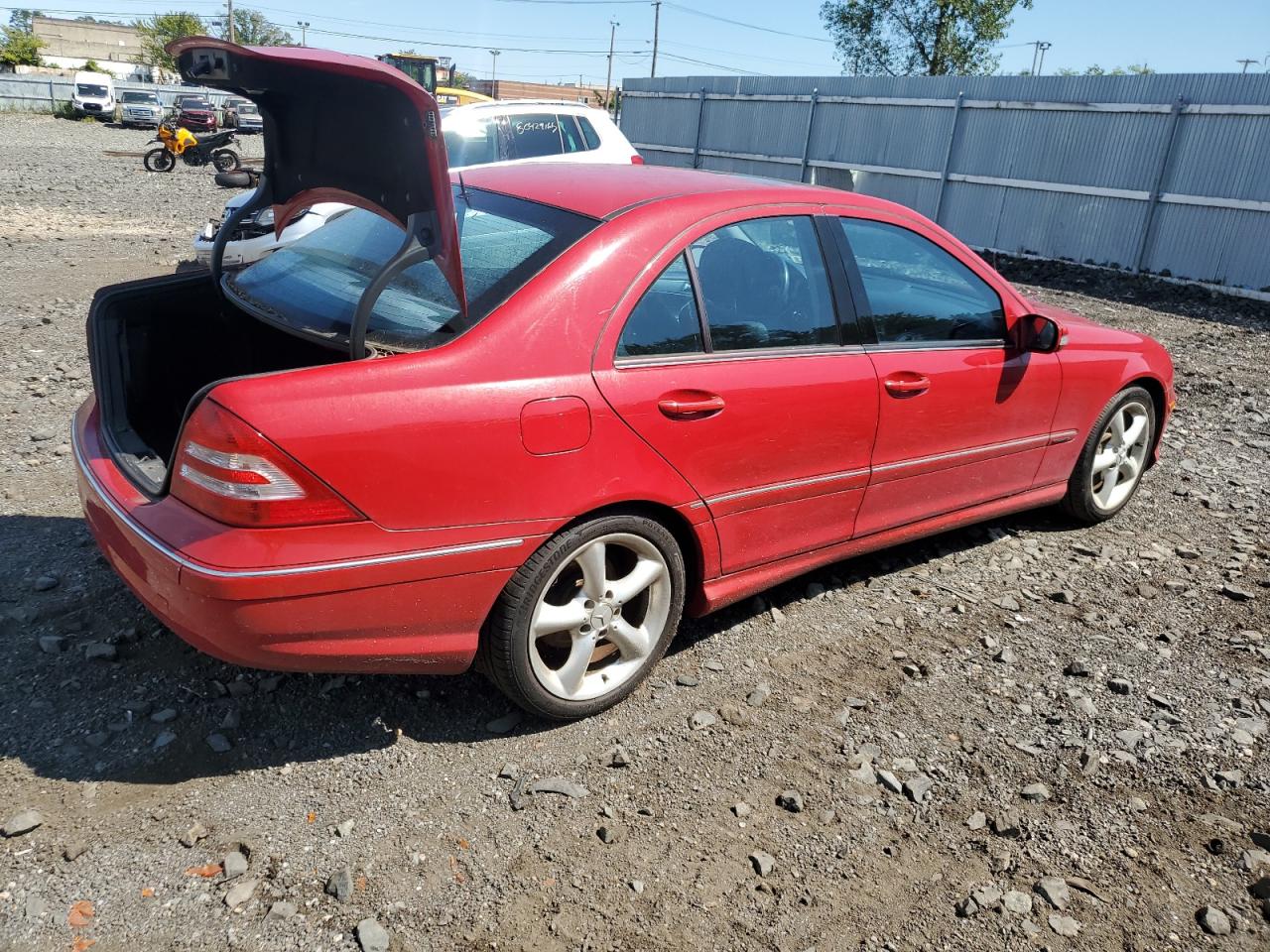 2006 Mercedes-benz C 230 Red vin: WDBRF52H06F769186