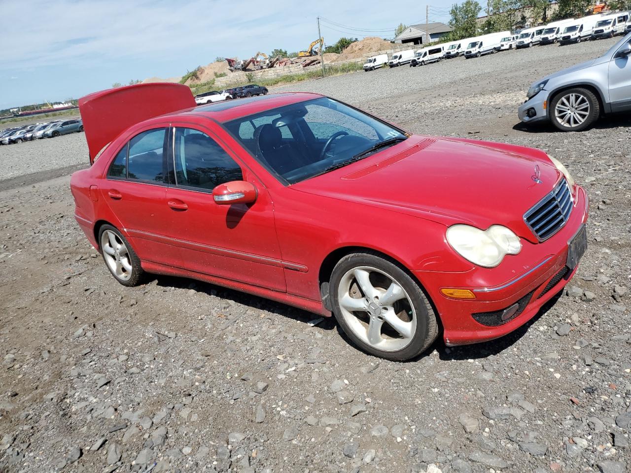 2006 Mercedes-benz C 230 Red vin: WDBRF52H06F769186