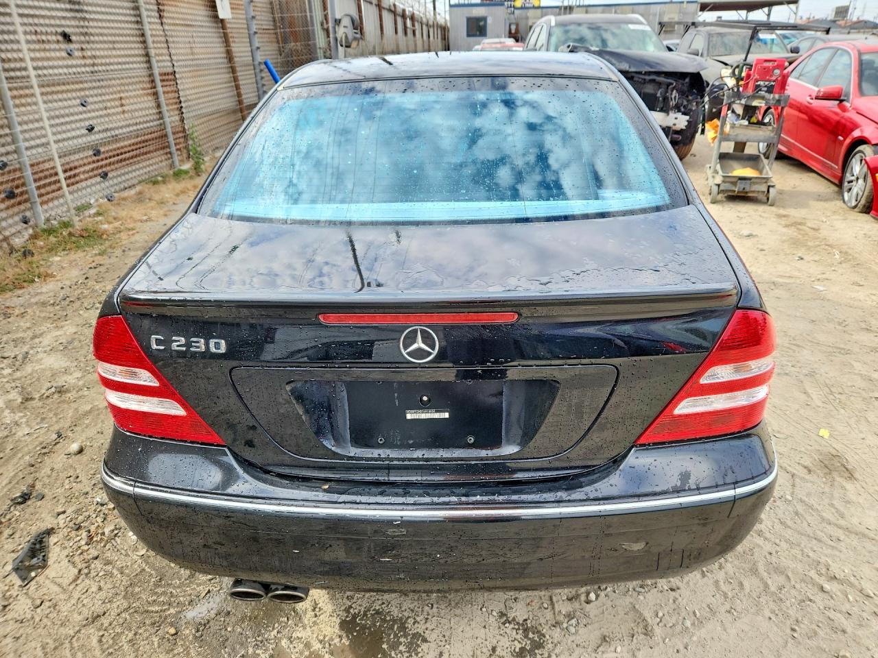 2007 Mercedes-benz C 230 Black vin: WDBRF52H07A918050