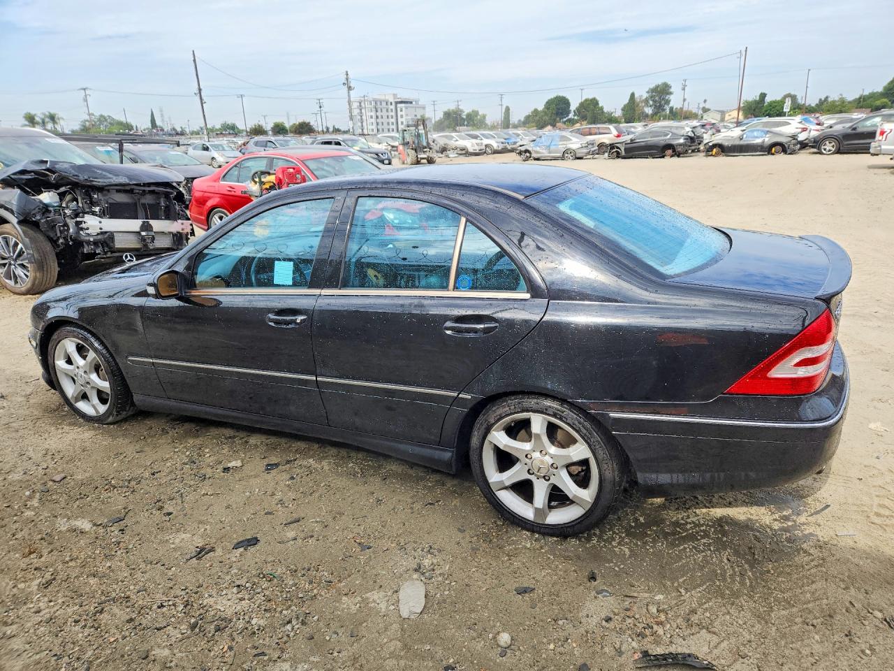 2007 Mercedes-benz C 230 Black vin: WDBRF52H07A918050
