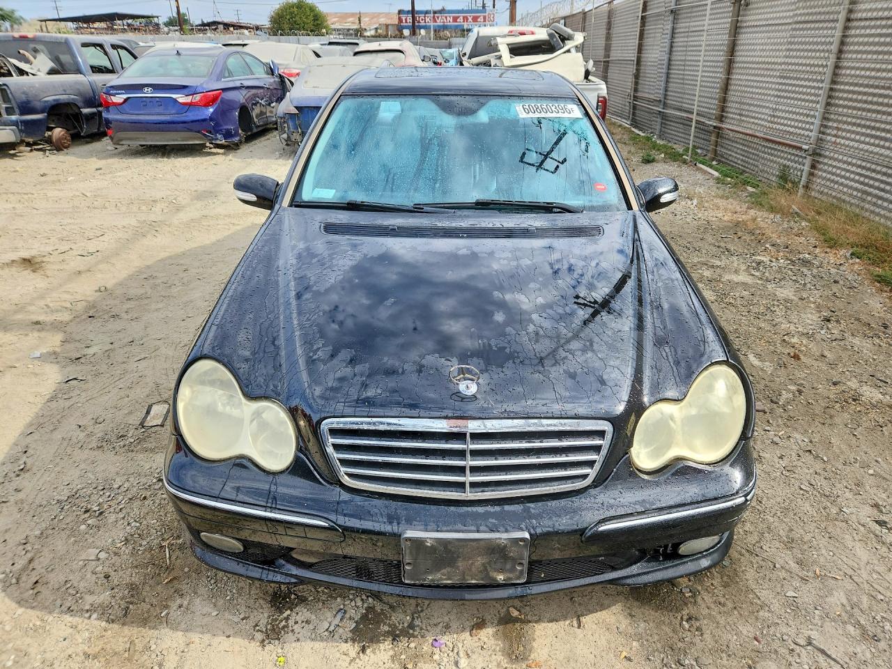 2007 Mercedes-benz C 230 Black vin: WDBRF52H07A918050