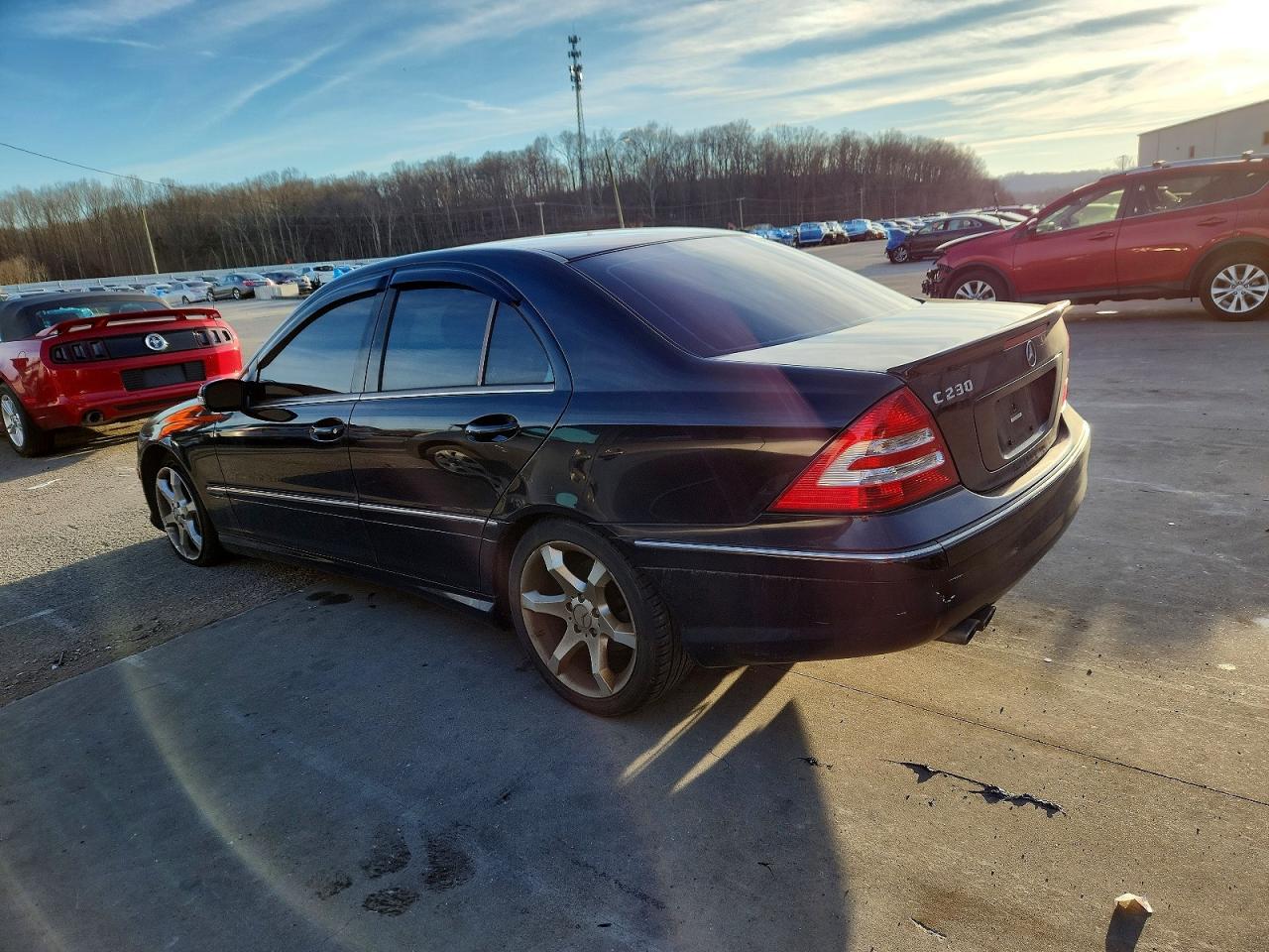 2007 Mercedes-benz C 230 Black vin: WDBRF52H07A936905
