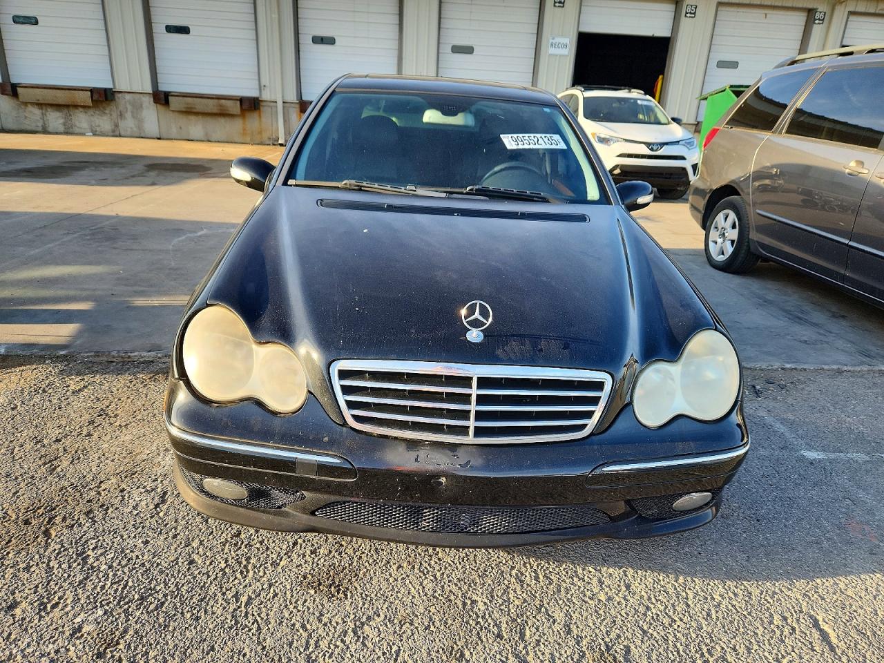 2007 Mercedes-benz C 230 Black vin: WDBRF52H07A936905