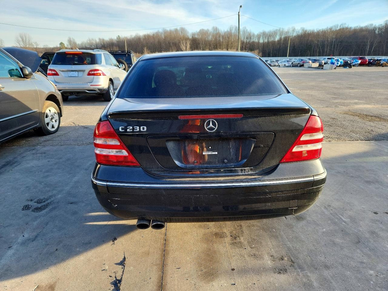 2007 Mercedes-benz C 230 Black vin: WDBRF52H07A936905
