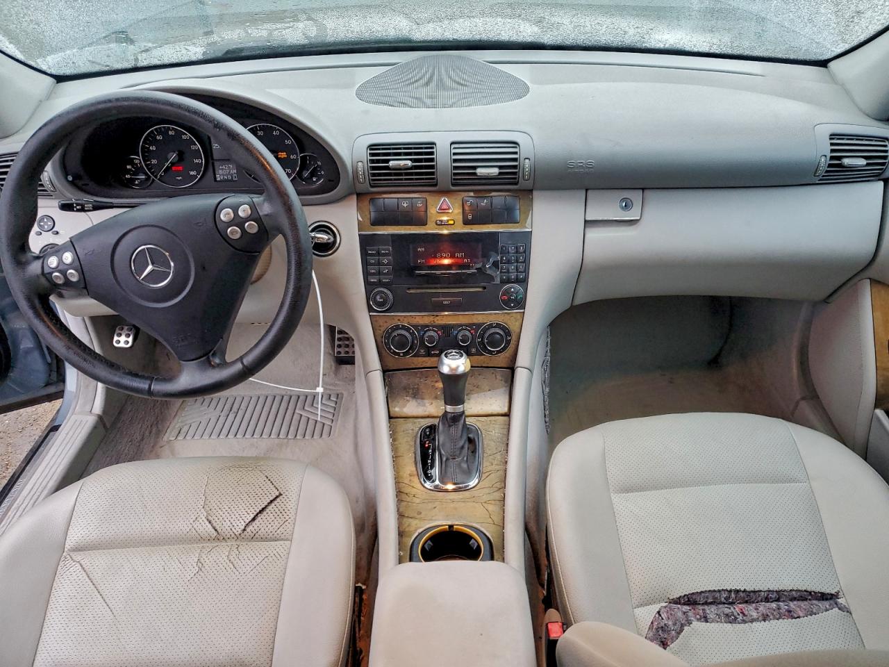 2007 Mercedes-benz C 230 Синий vin: WDBRF52H07F846074