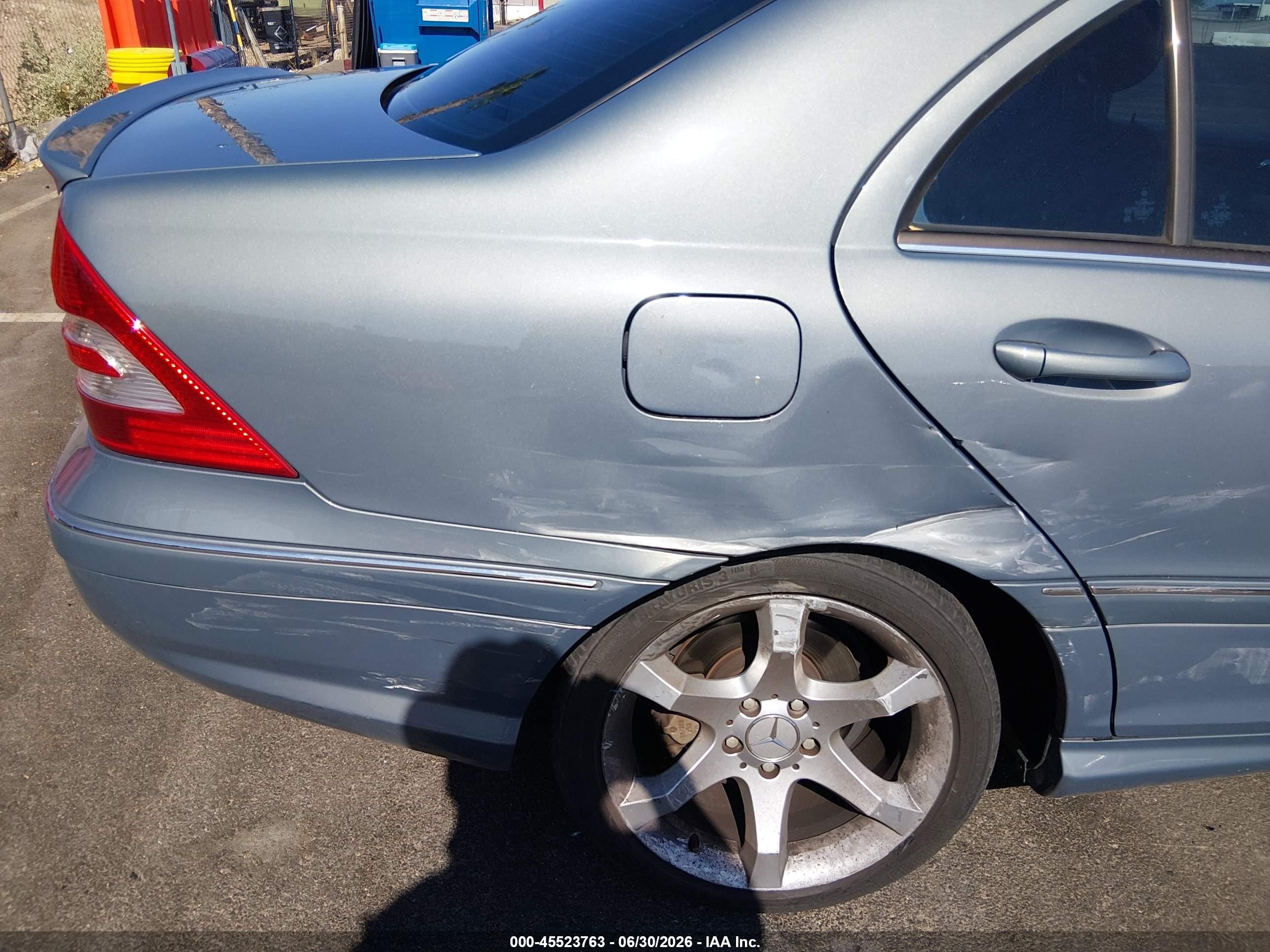 2007 Mercedes-benz C 230 Sport Light Blue vin: WDBRF52H07F864588