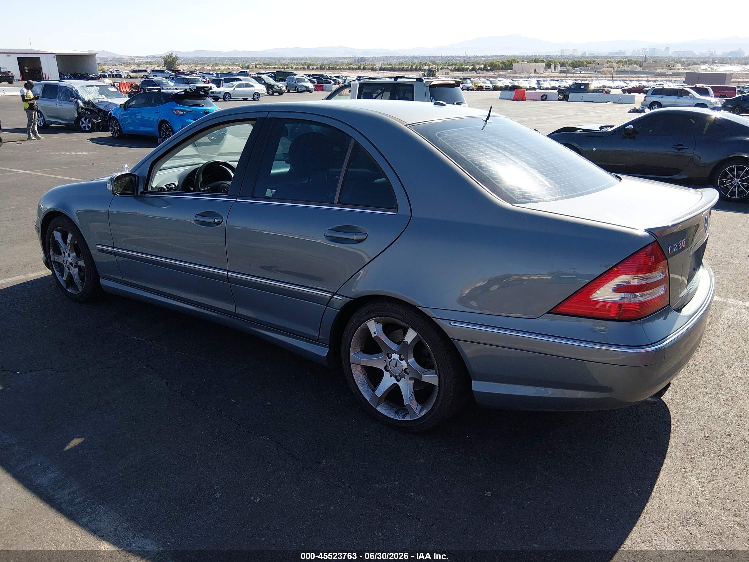 2007 Mercedes-benz C 230 Sport Light Blue vin: WDBRF52H07F864588