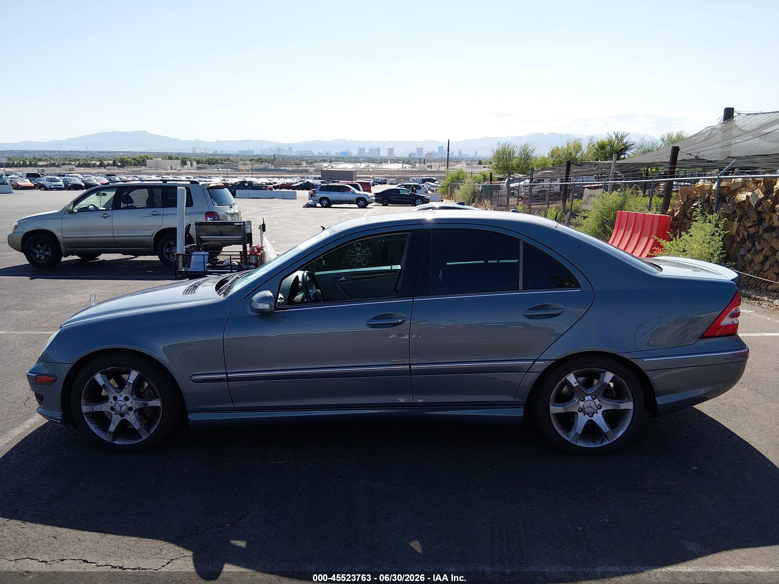 2007 Mercedes-benz C 230 Sport Light Blue vin: WDBRF52H07F864588