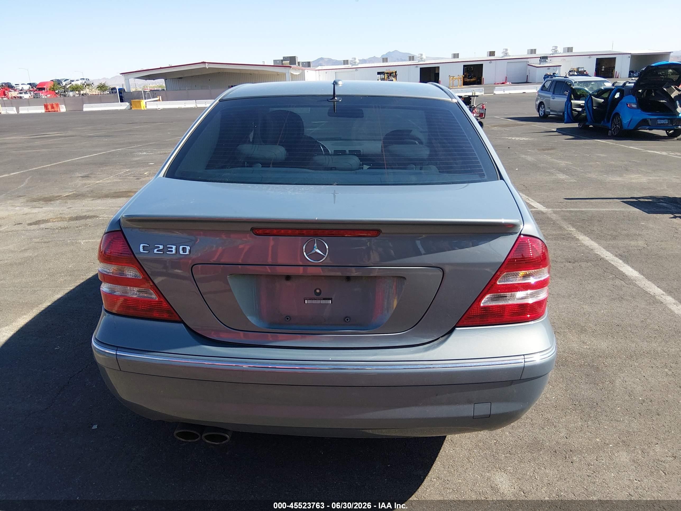 2007 Mercedes-benz C 230 Sport Light Blue vin: WDBRF52H07F864588
