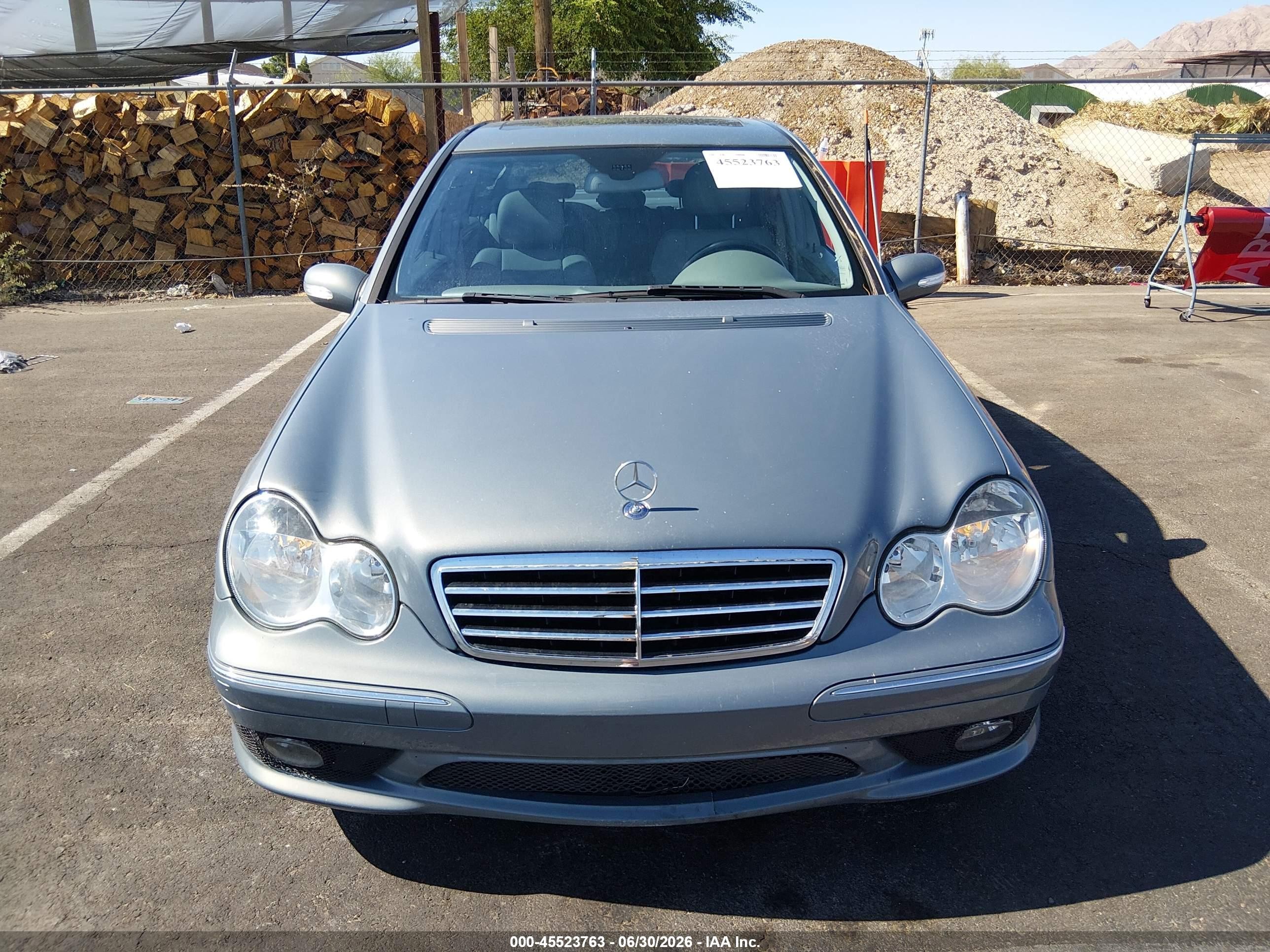 2007 Mercedes-benz C 230 Sport Light Blue vin: WDBRF52H07F864588