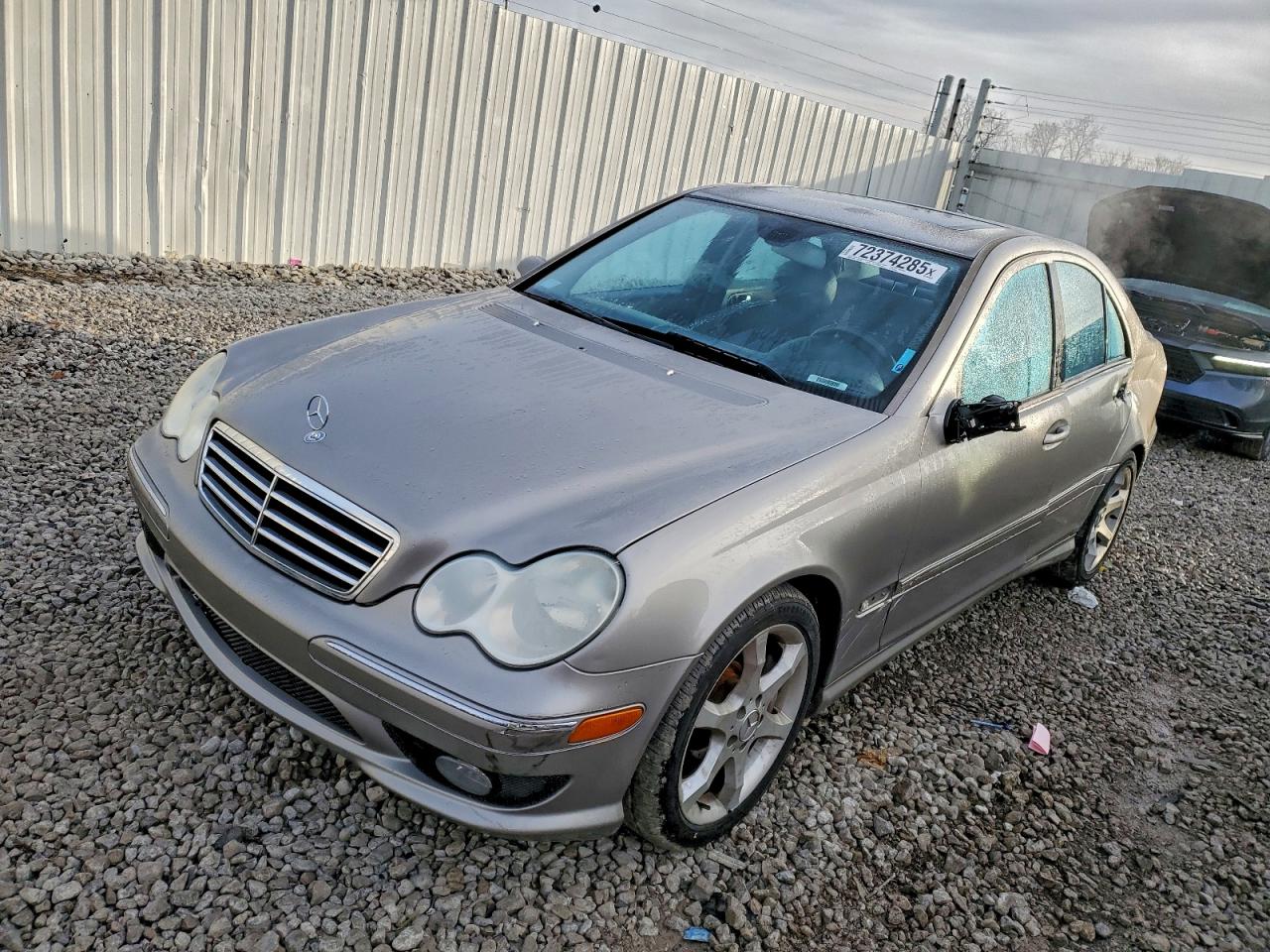 2007 Mercedes-benz C 230 Silver vin: WDBRF52H07F921145