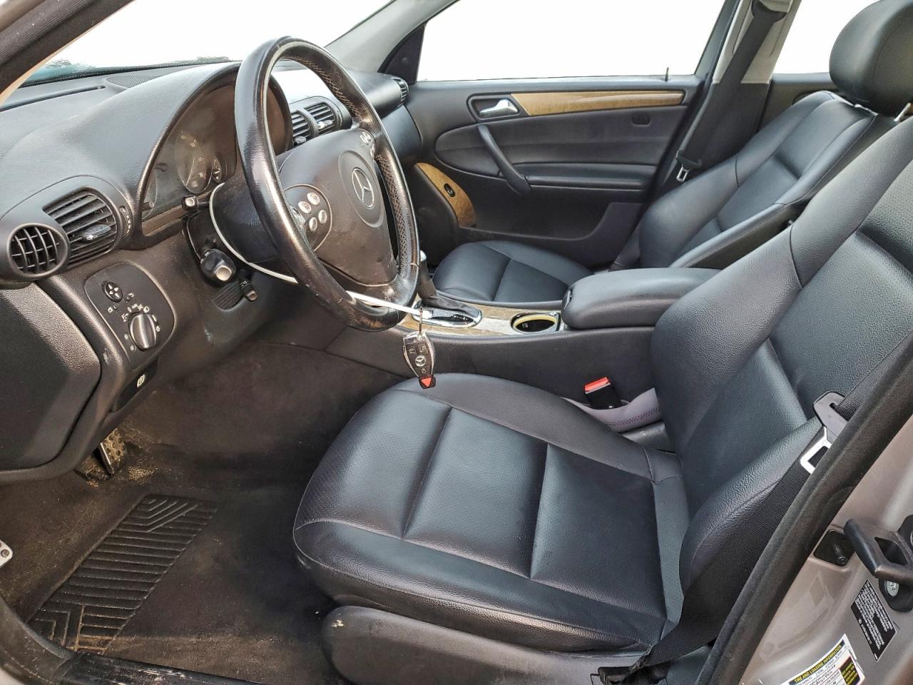 2007 Mercedes-benz C 230 Silver vin: WDBRF52H07F921145