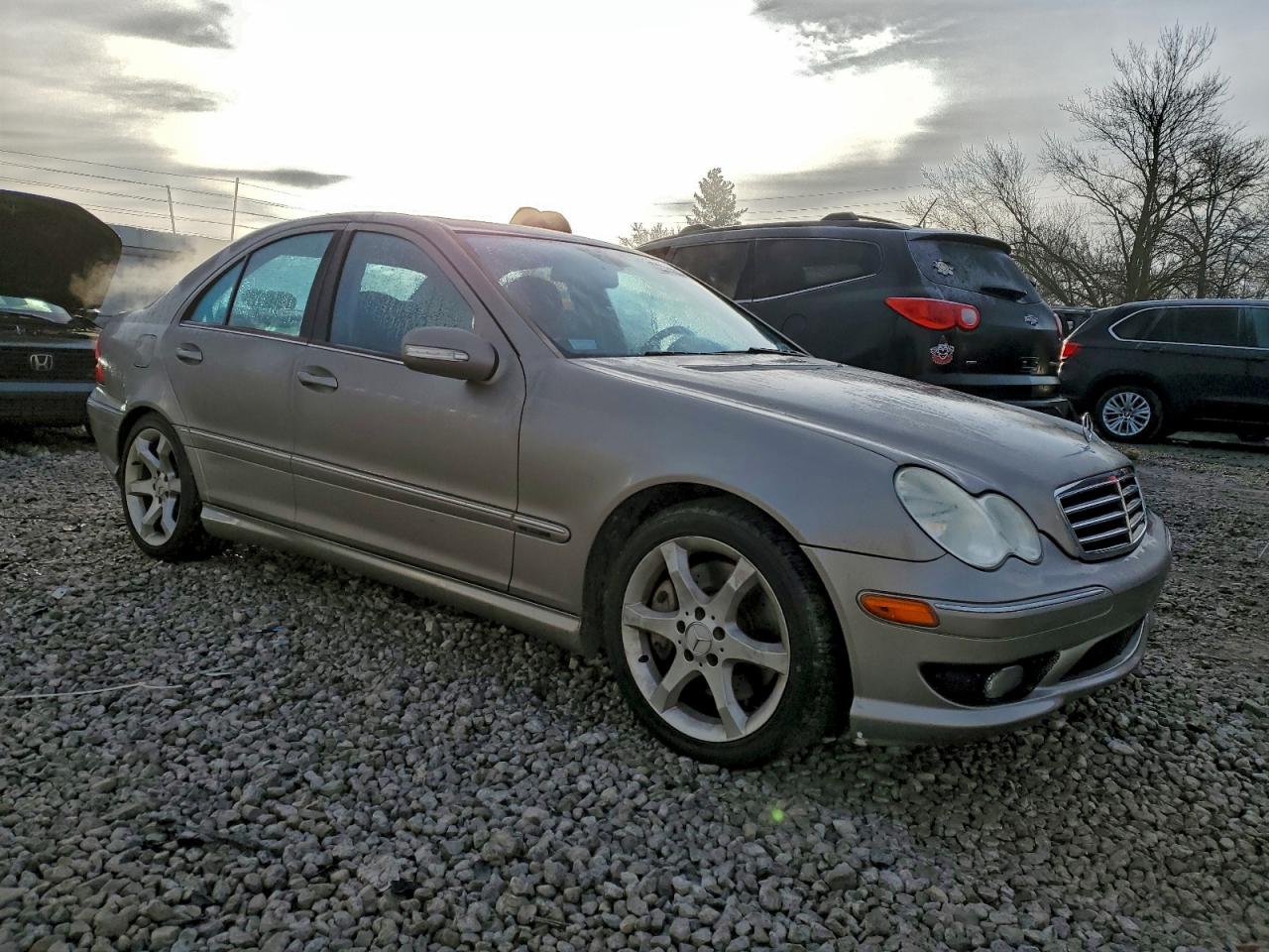 2007 Mercedes-benz C 230 Silver vin: WDBRF52H07F921145