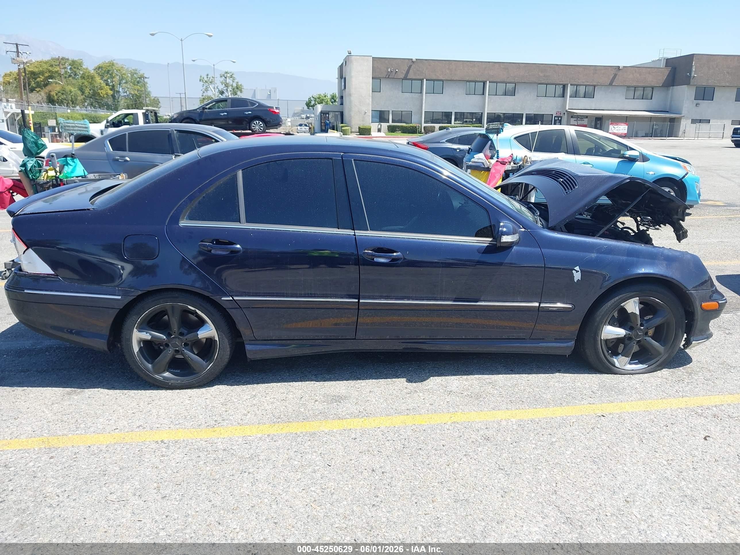 2006 Mercedes-benz C-class Sport Blue vin: WDBRF52H16F742403
