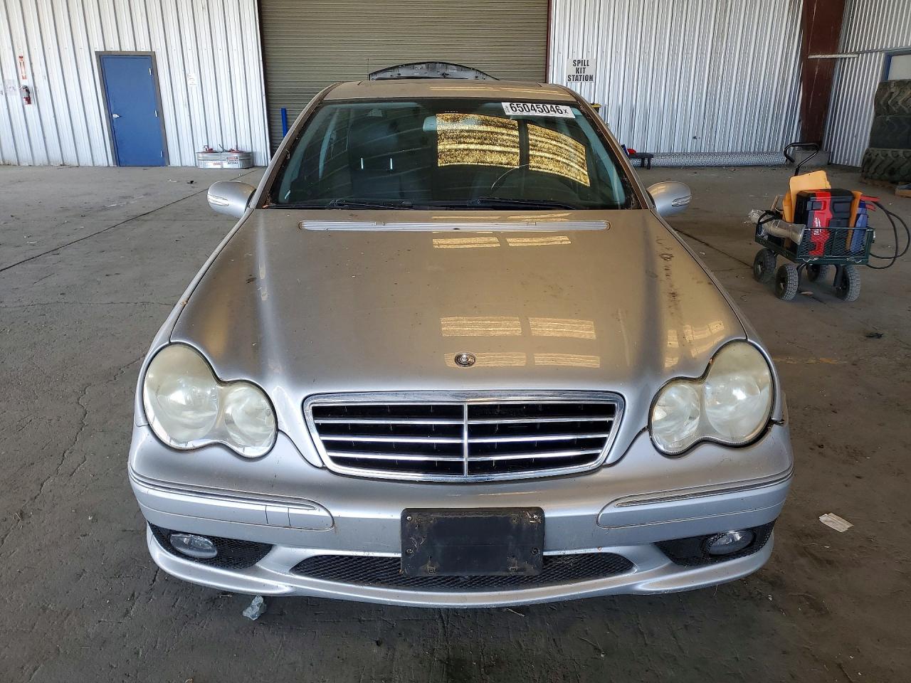 2007 Mercedes-benz C 230 Silver vin: WDBRF52H17A934516