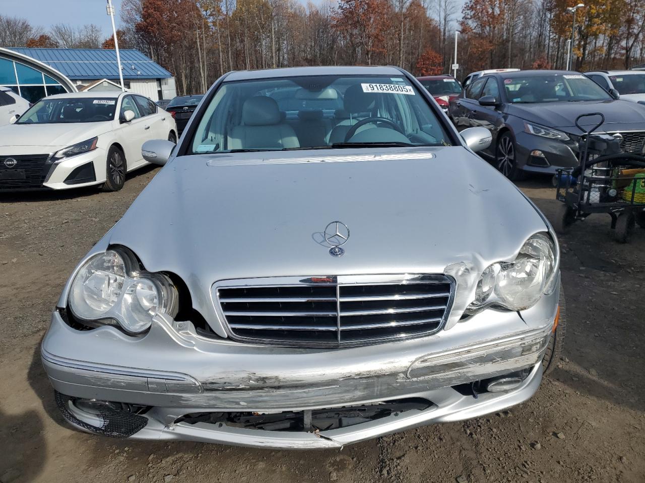 2007 Mercedes-benz C 230 Серебряный vin: WDBRF52H17F843412