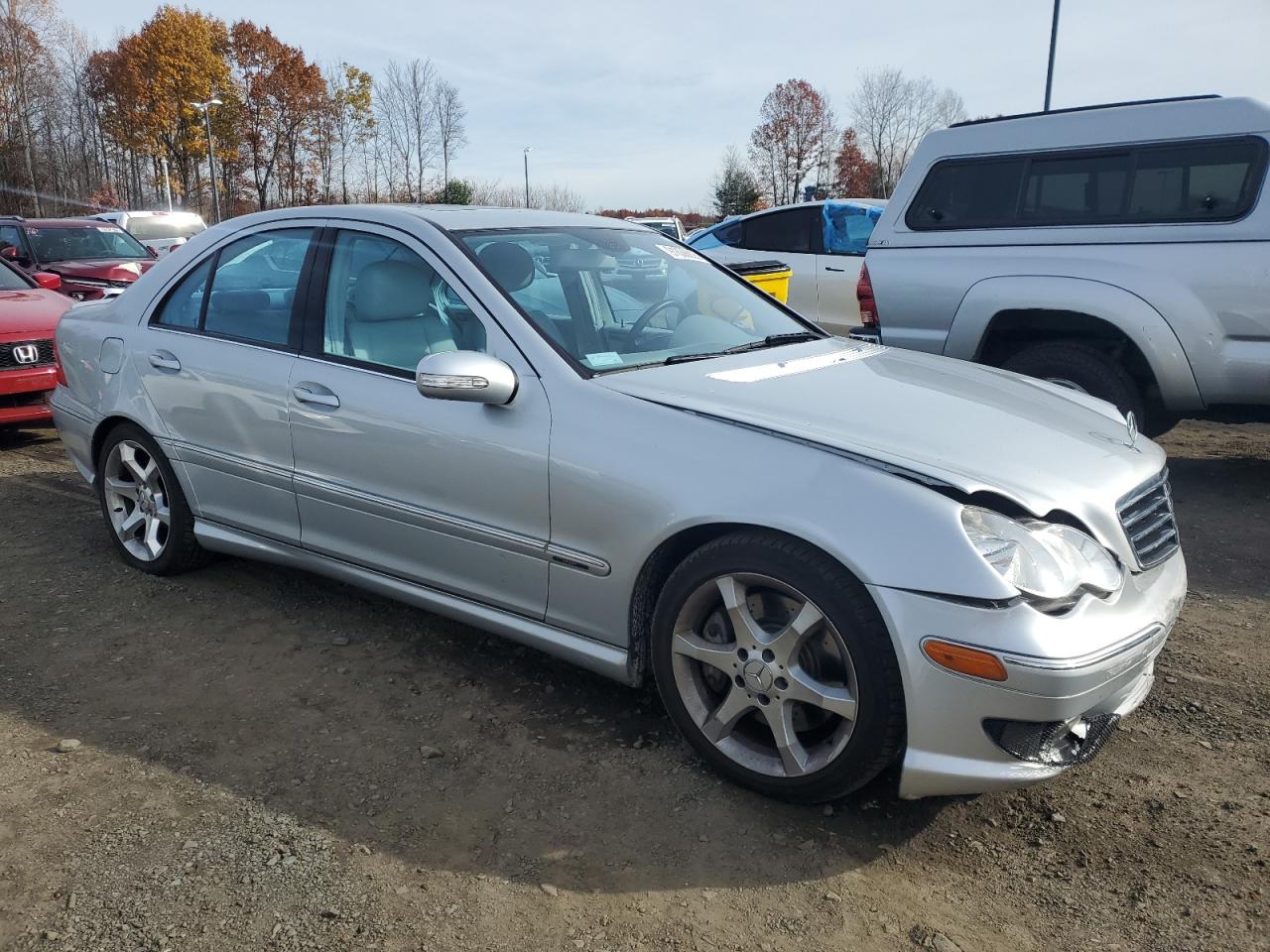 2007 Mercedes-benz C 230 Серебряный vin: WDBRF52H17F843412