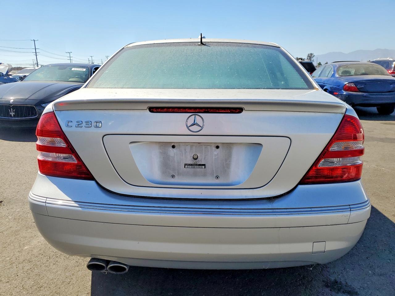2007 Mercedes-benz C 230 Silver vin: WDBRF52H17F854149